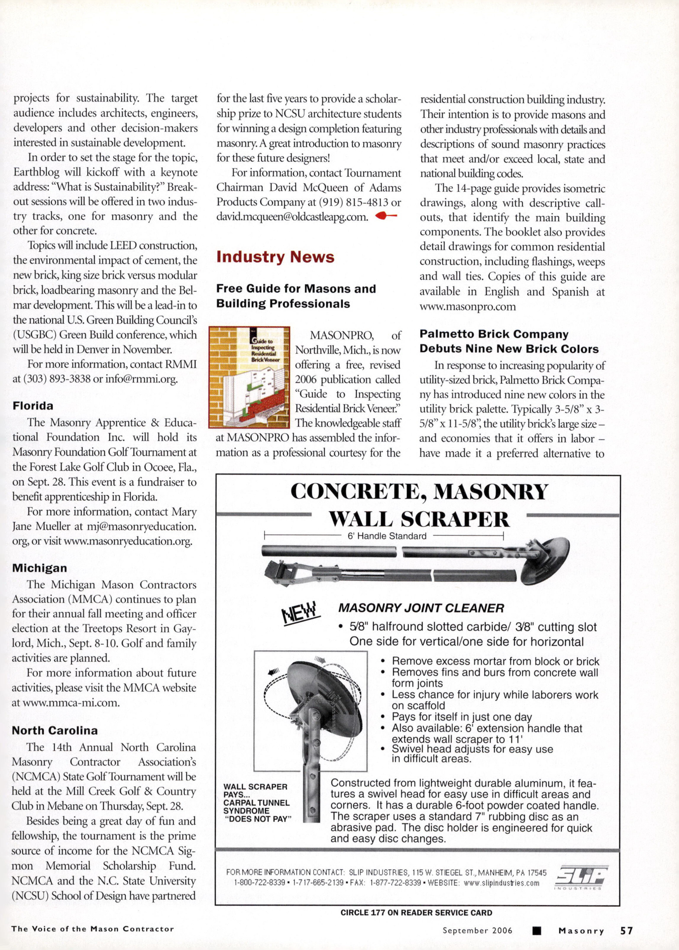 Masonry Magazine September 2006 Page. 59