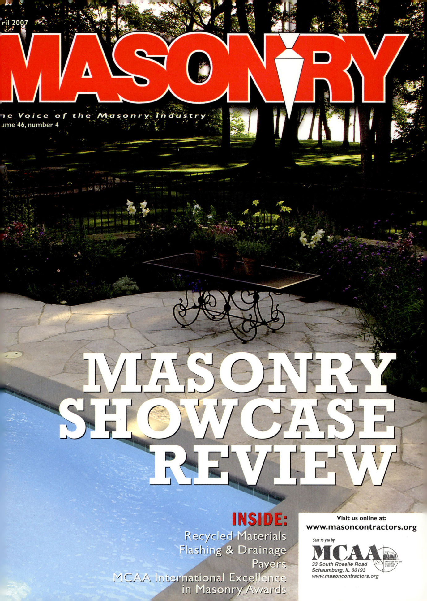 Masonry Magazine April 2007 Page. 1