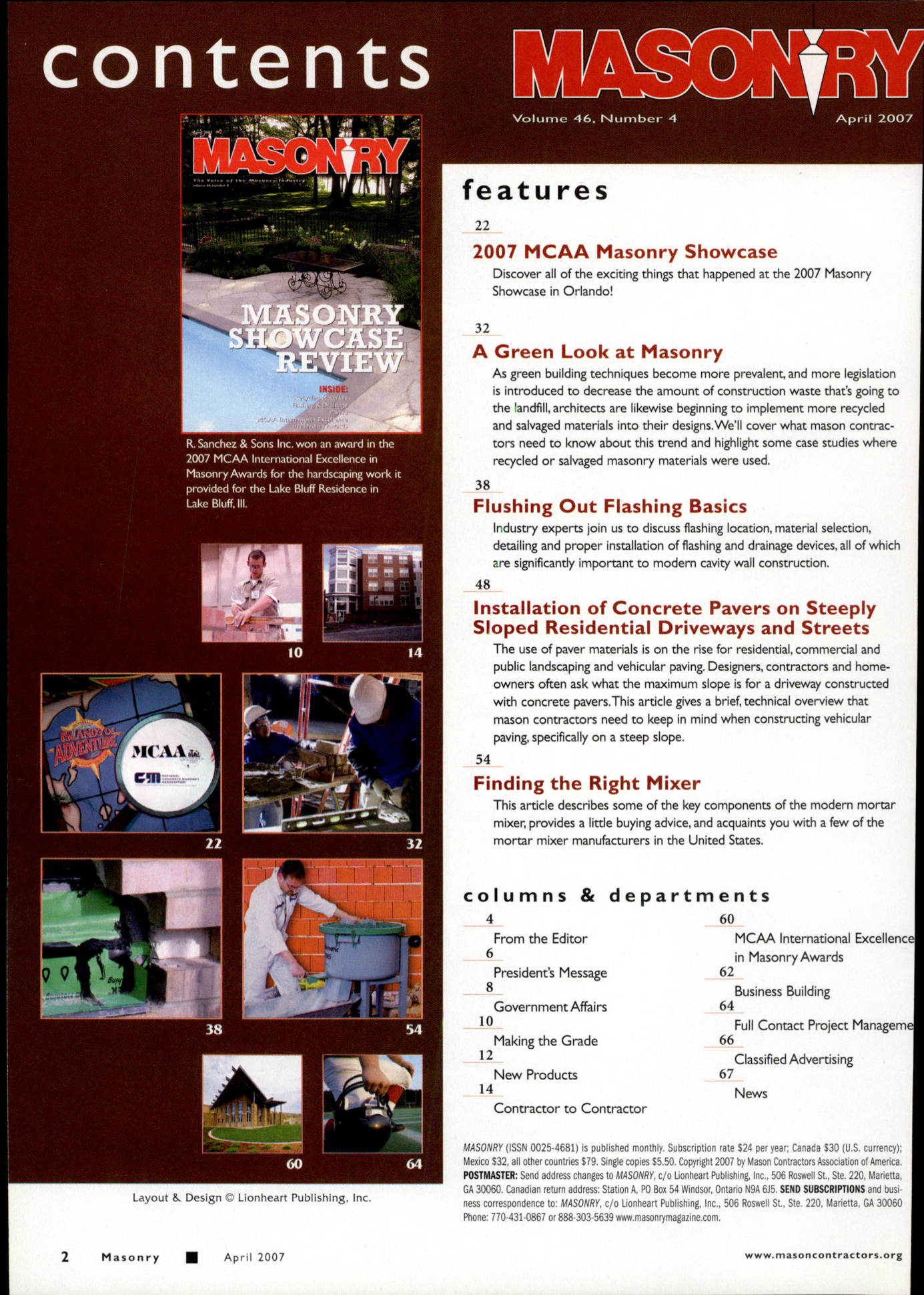 Masonry Magazine April 2007 Page. 4