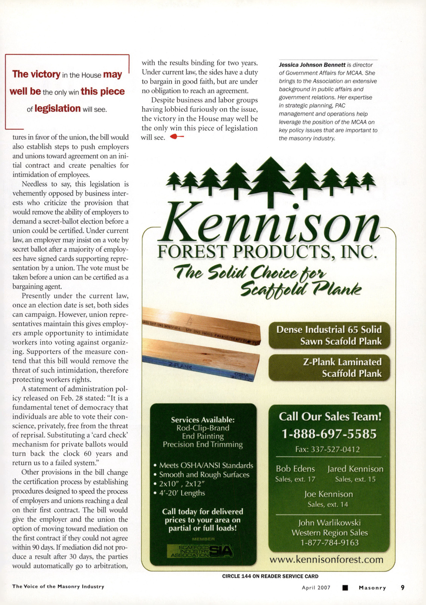 Masonry Magazine April 2007 Page. 11