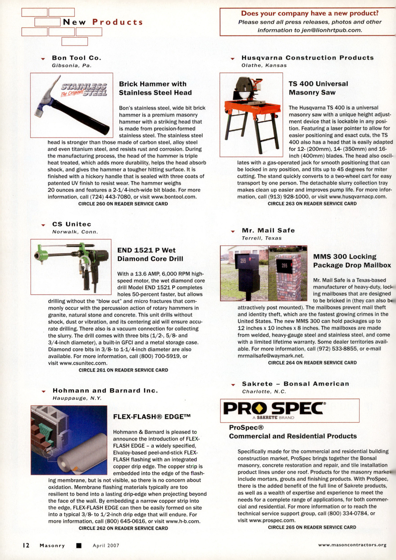 Masonry Magazine April 2007 Page. 14
