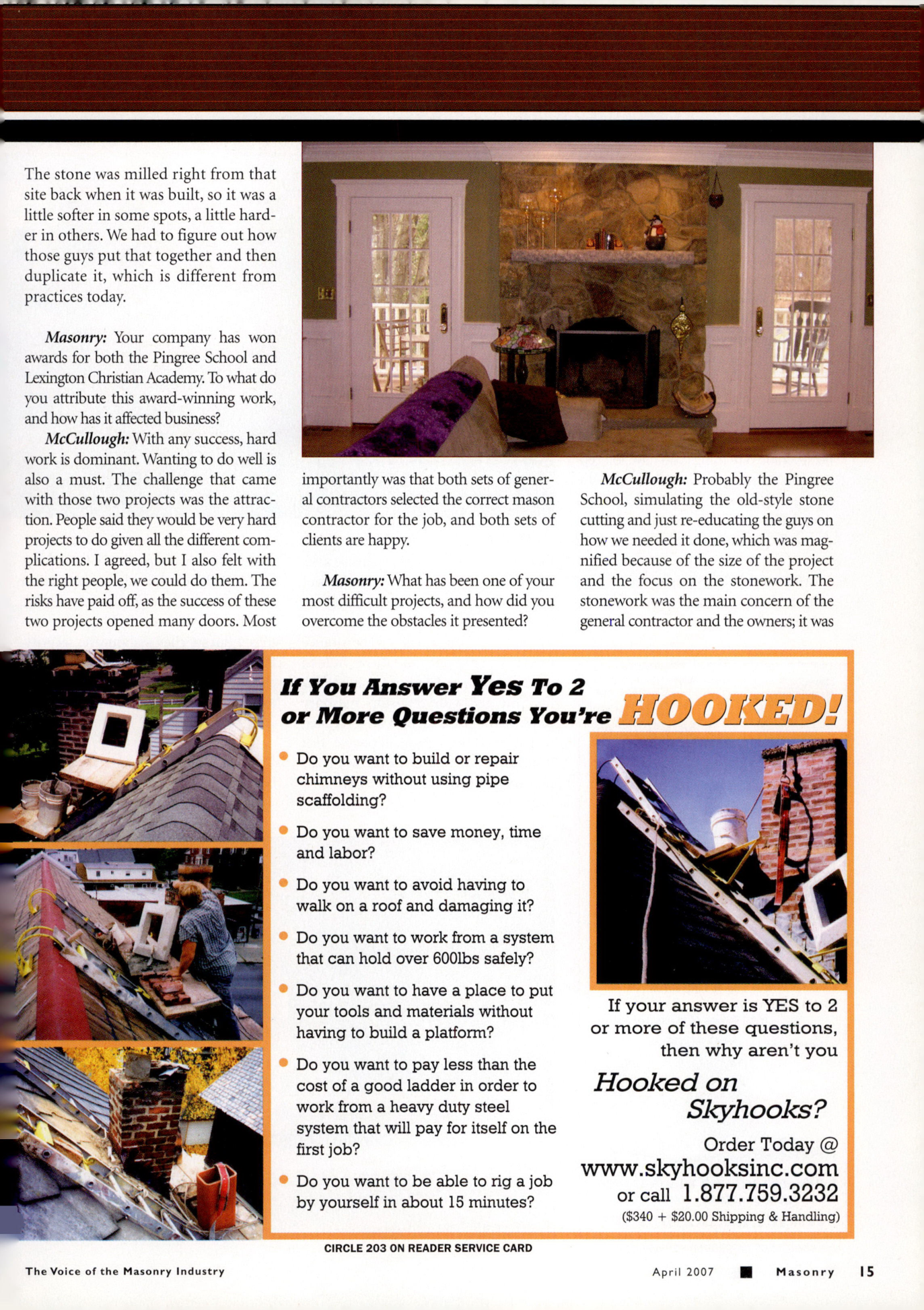 Masonry Magazine April 2007 Page. 17