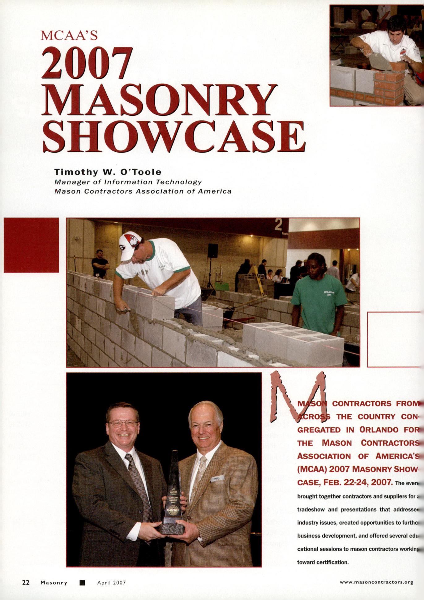 Masonry Magazine April 2007 Page. 24