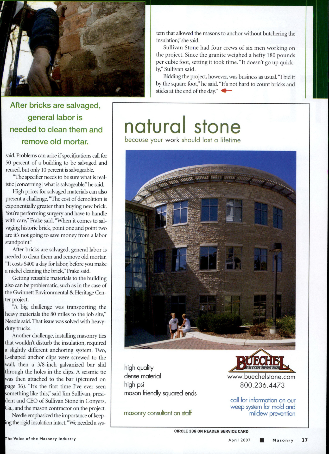 Masonry Magazine April 2007 Page. 39