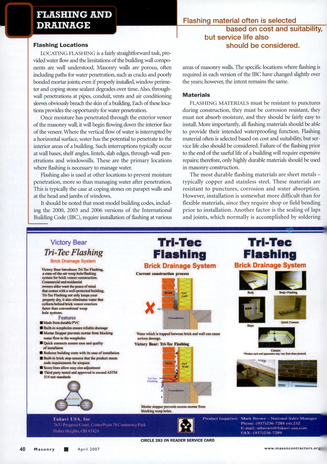 Masonry Magazine April 2007 Page. 42