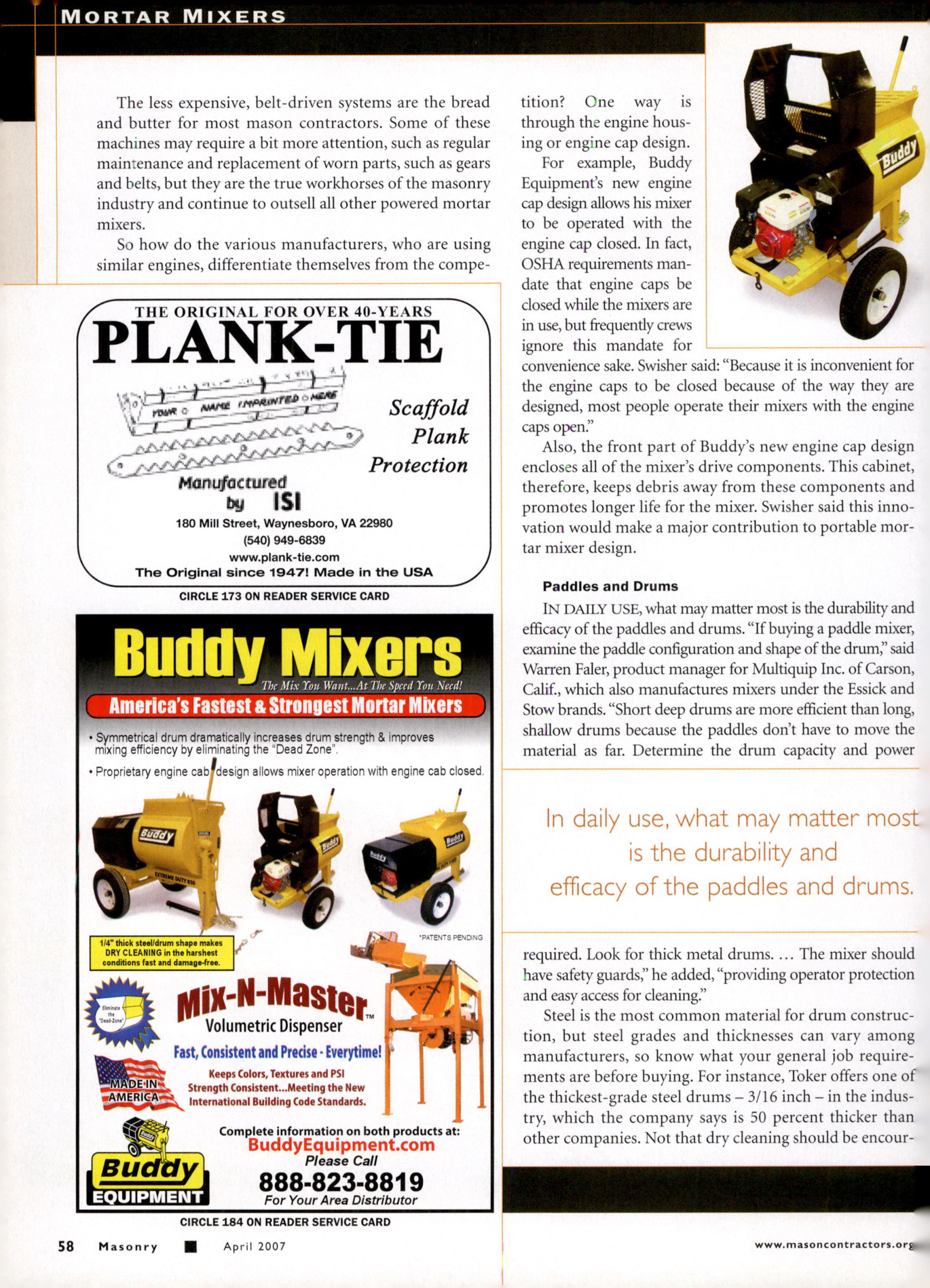 Masonry Magazine April 2007 Page. 60