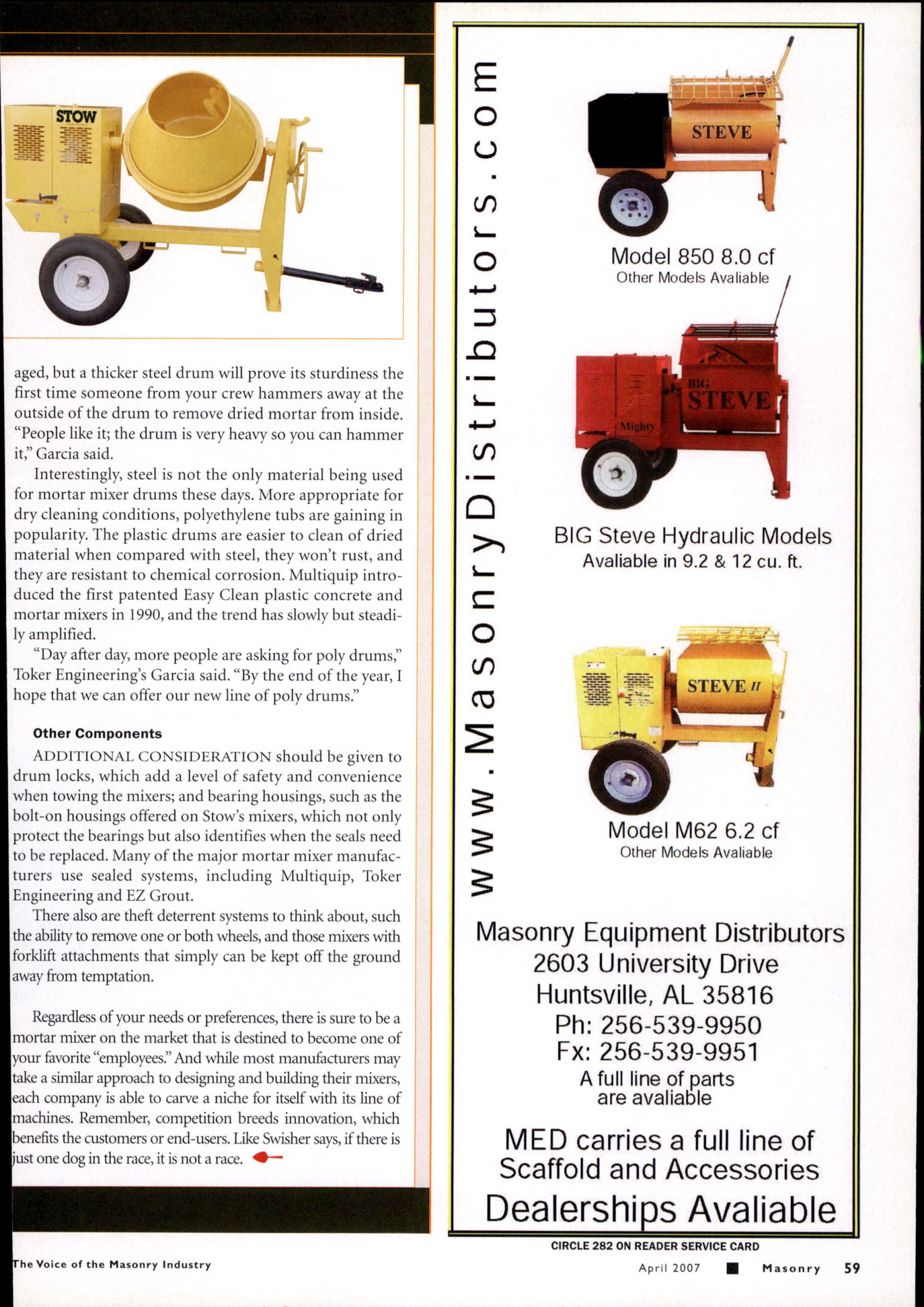 Masonry Magazine April 2007 Page. 61