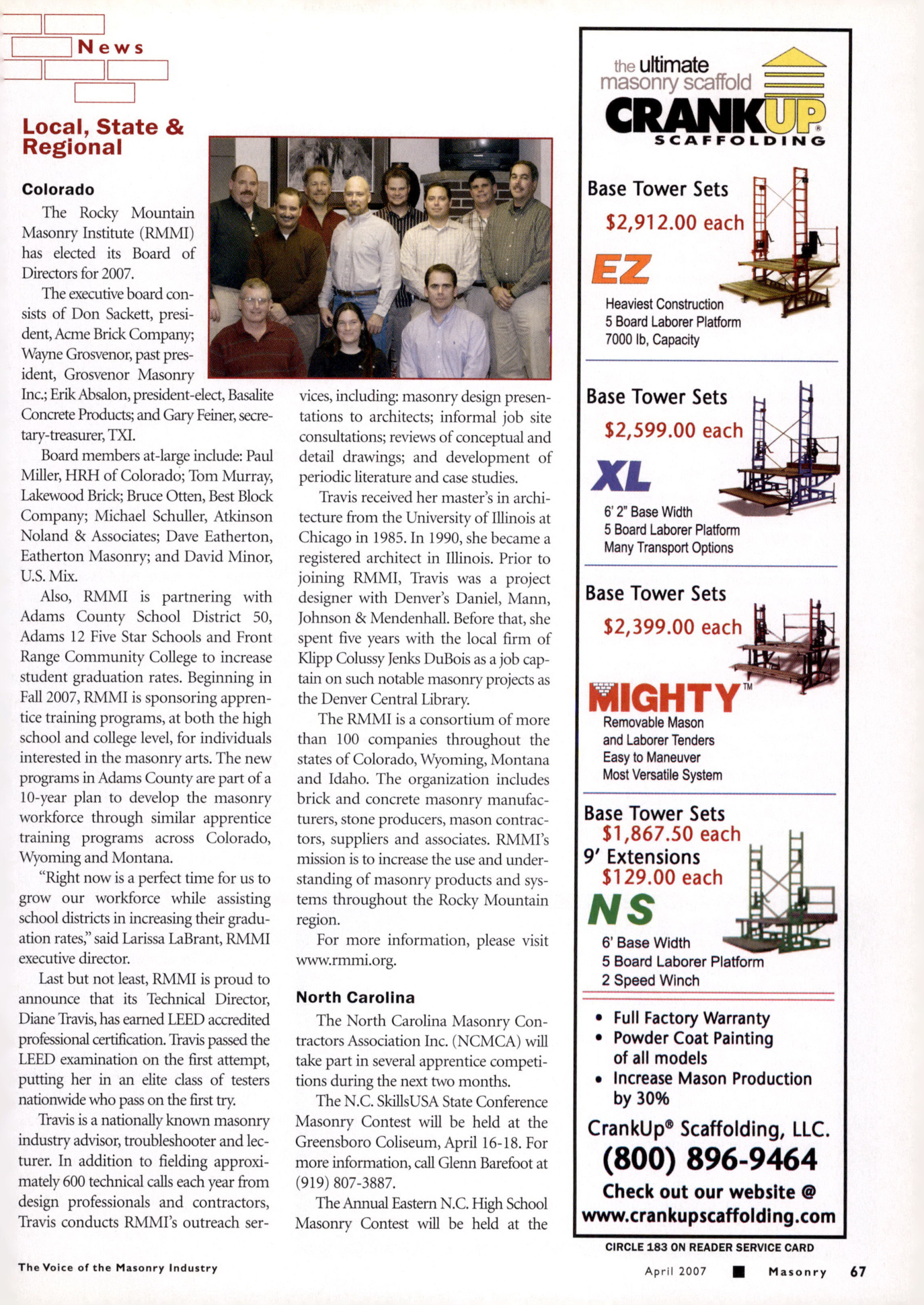Masonry Magazine April 2007 Page. 69
