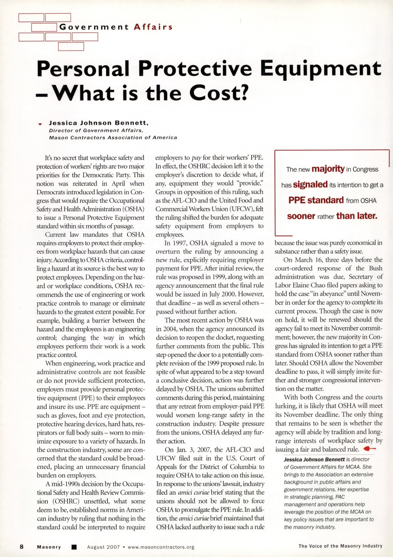 Masonry Magazine August 2007 Page. 10