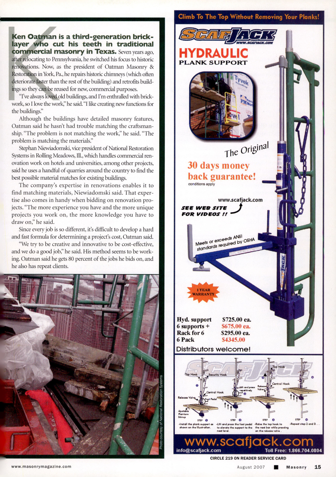 Masonry Magazine August 2007 Page. 17