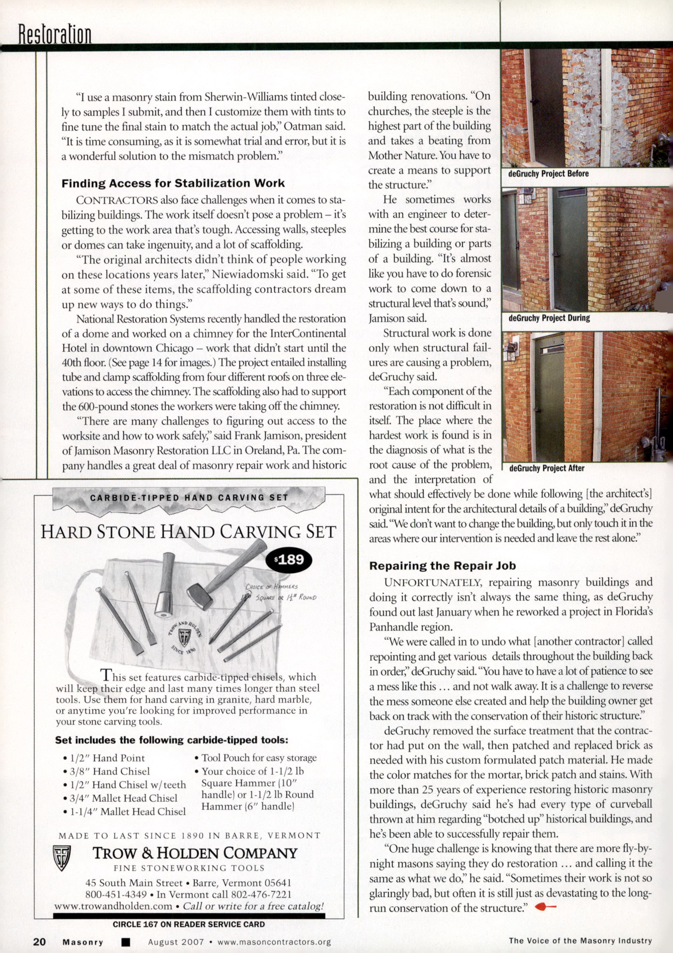 Masonry Magazine August 2007 Page. 22