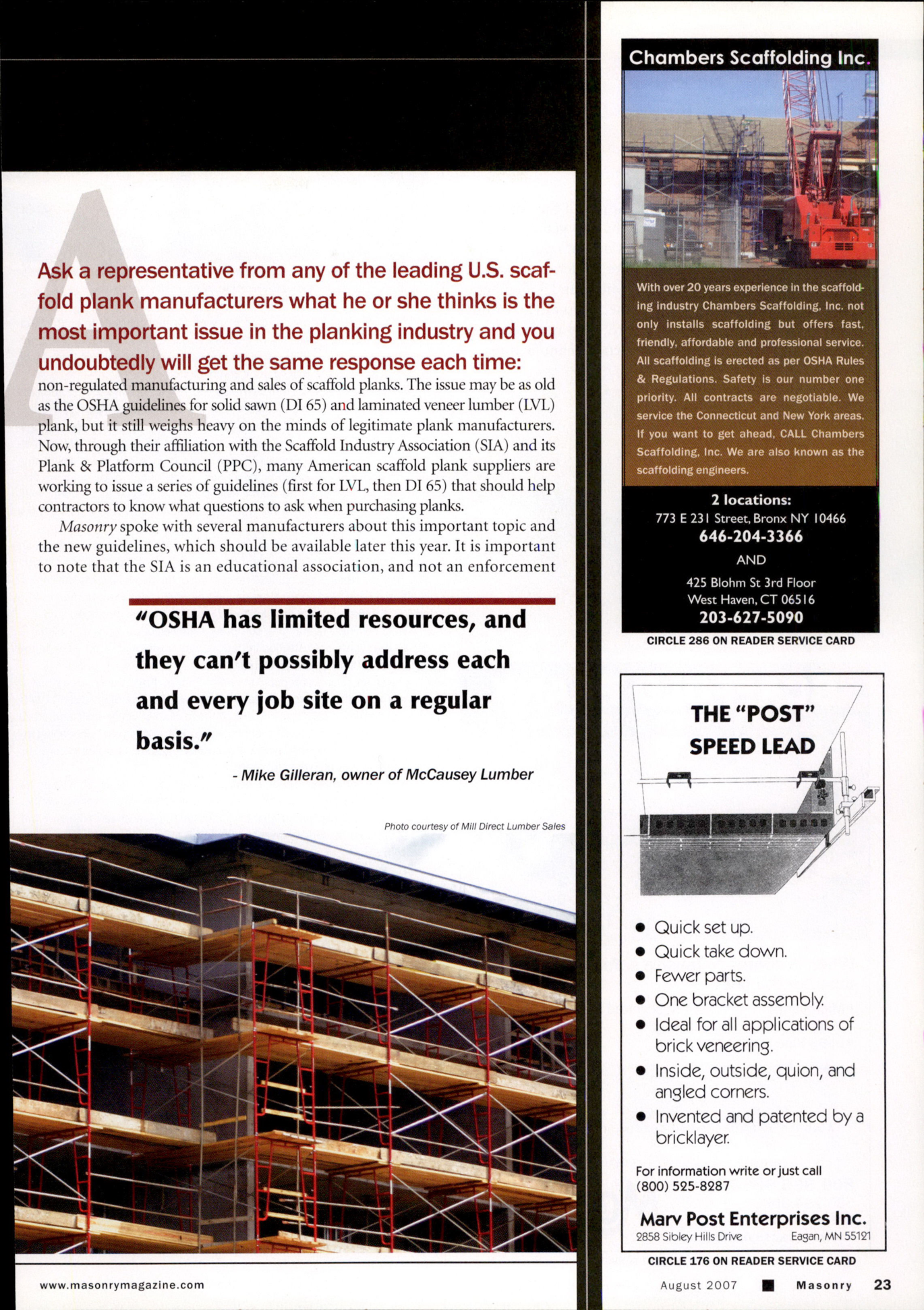 Masonry Magazine August 2007 Page. 25