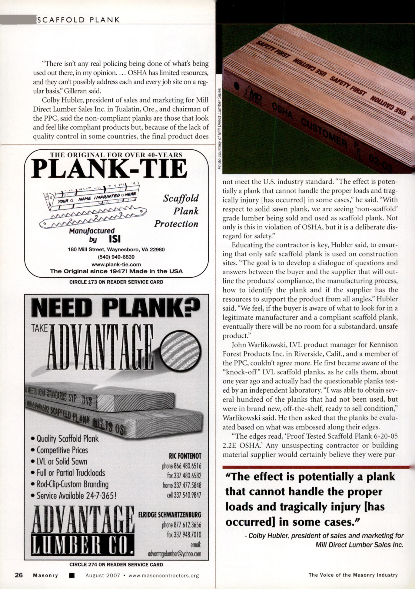 Masonry Magazine August 2007 Page. 28