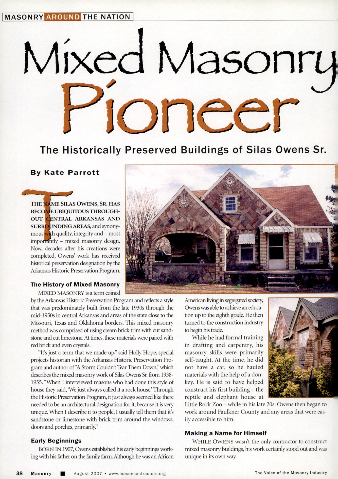 Masonry Magazine August 2007 Page. 40