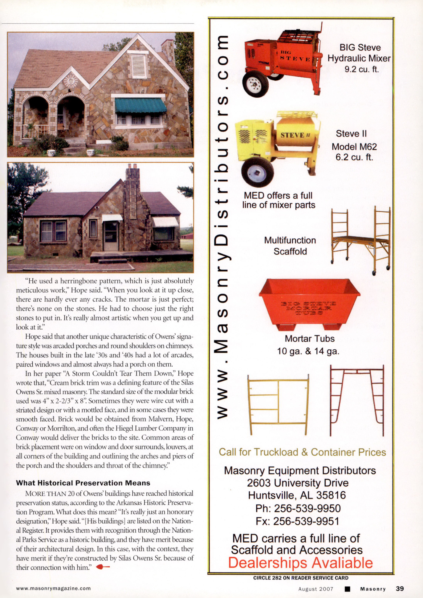 Masonry Magazine August 2007 Page. 41