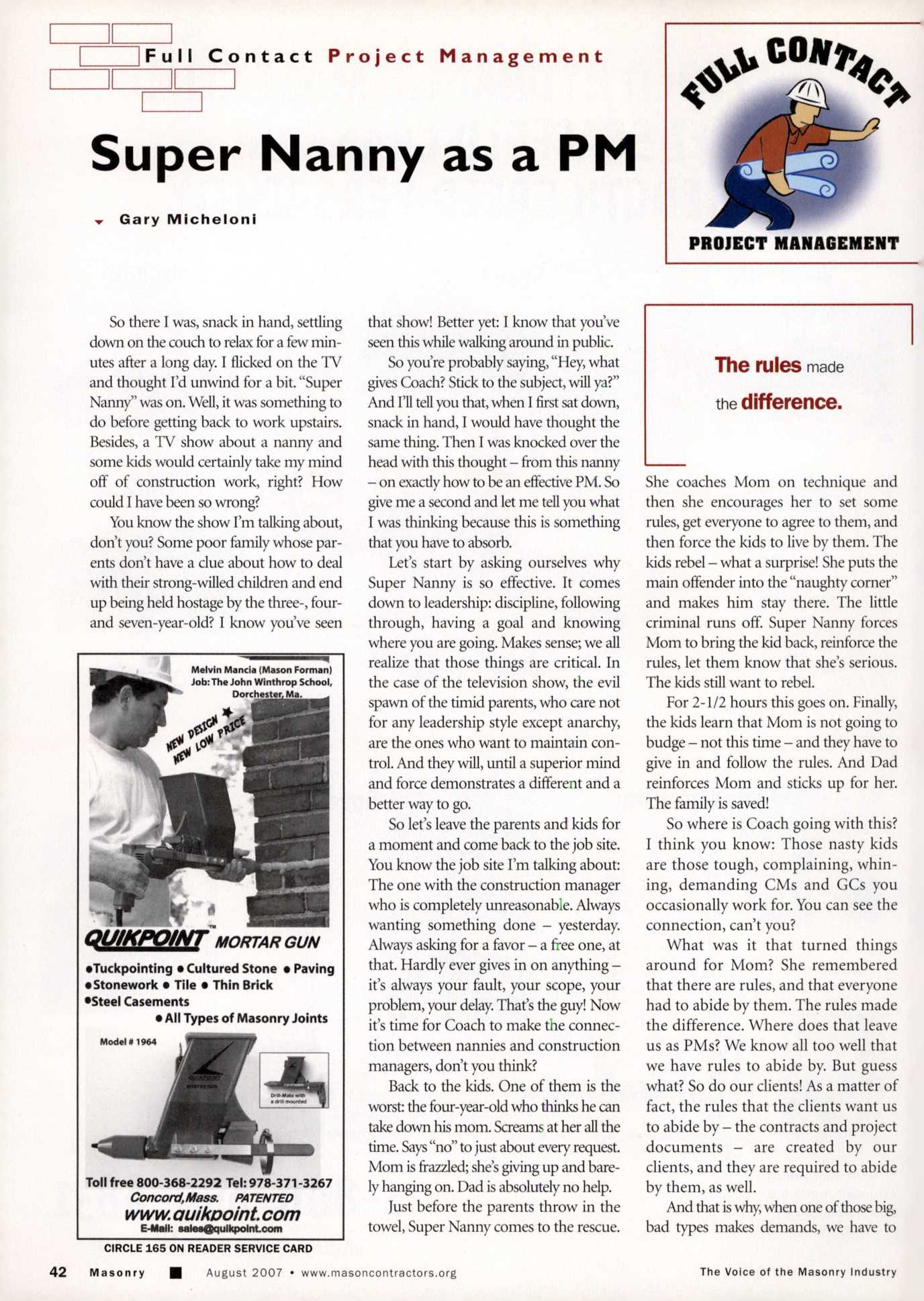 Masonry Magazine August 2007 Page. 44