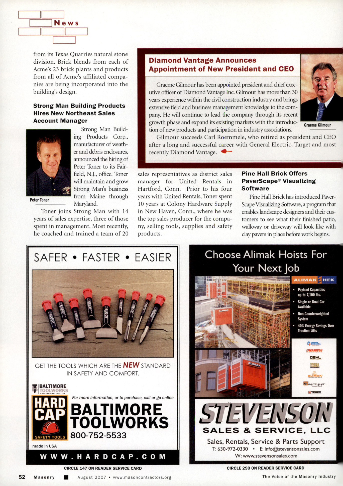 Masonry Magazine August 2007 Page. 54