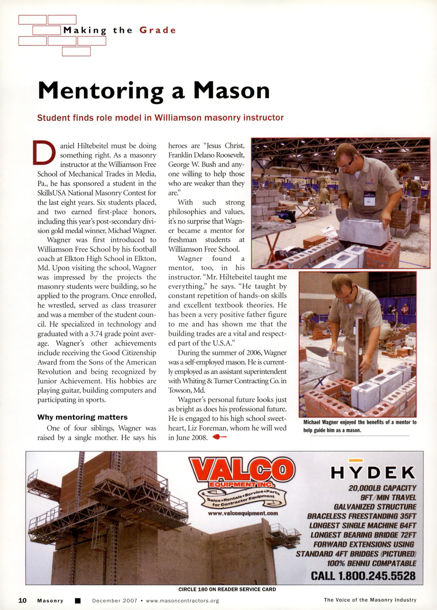Masonry Magazine December 2007 Page. 12