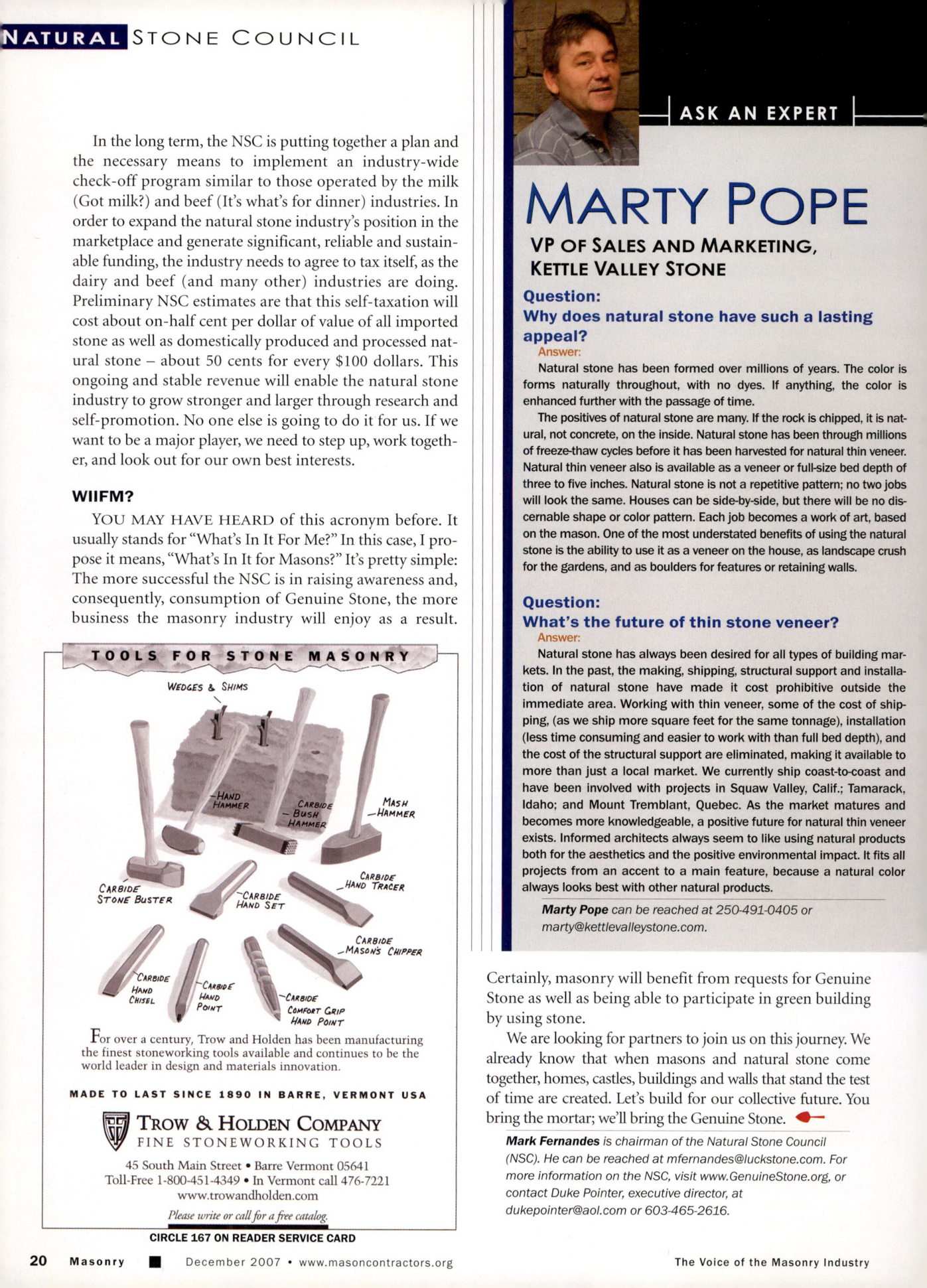 Masonry Magazine December 2007 Page. 22