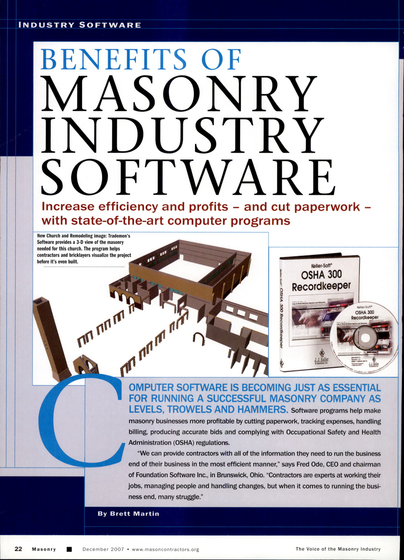 Masonry Magazine December 2007 Page. 24