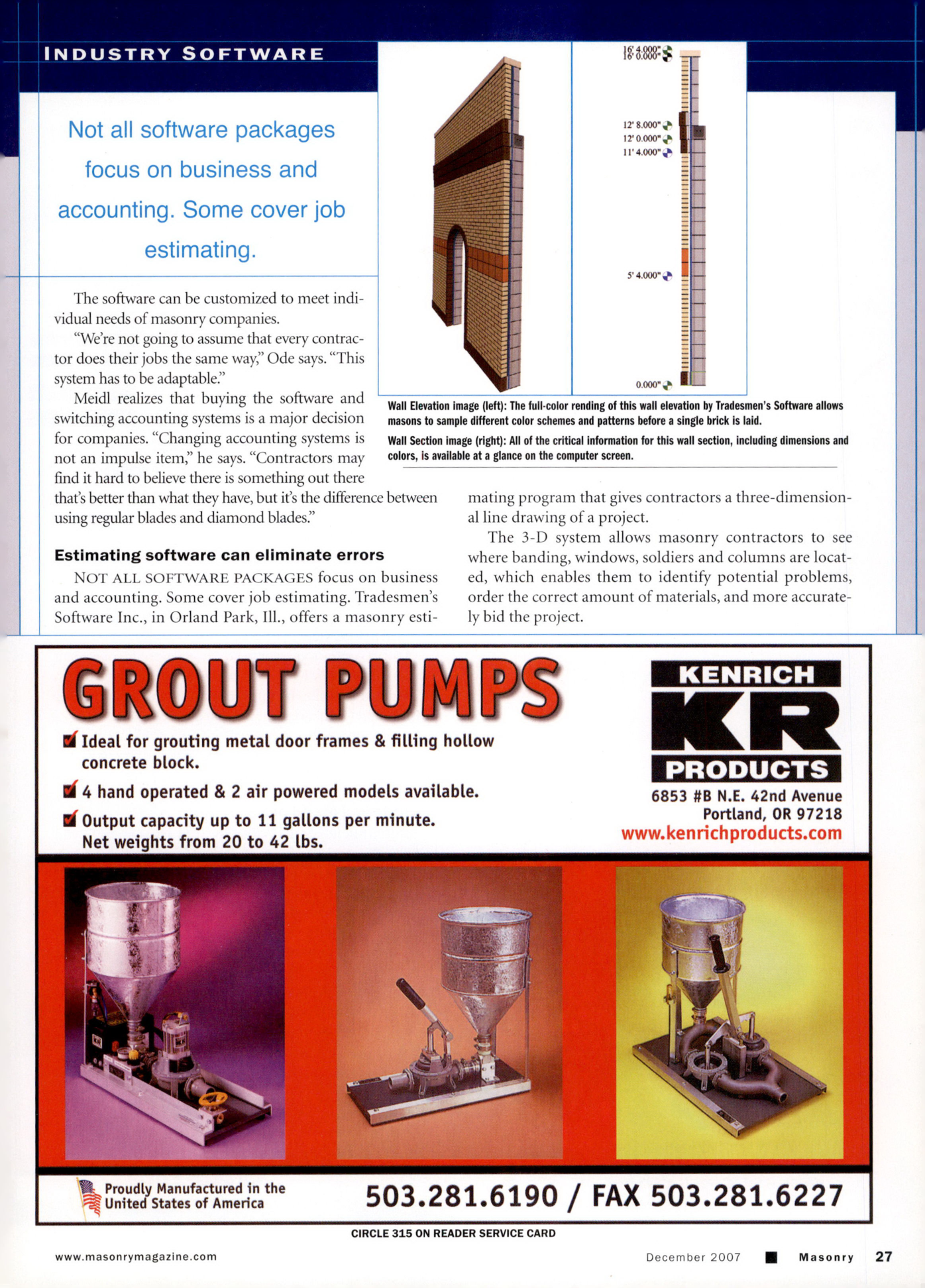 Masonry Magazine December 2007 Page. 29