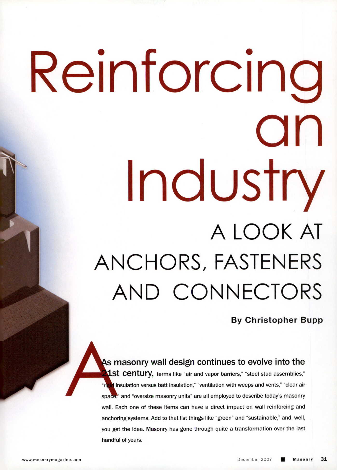Masonry Magazine December 2007 Page. 33