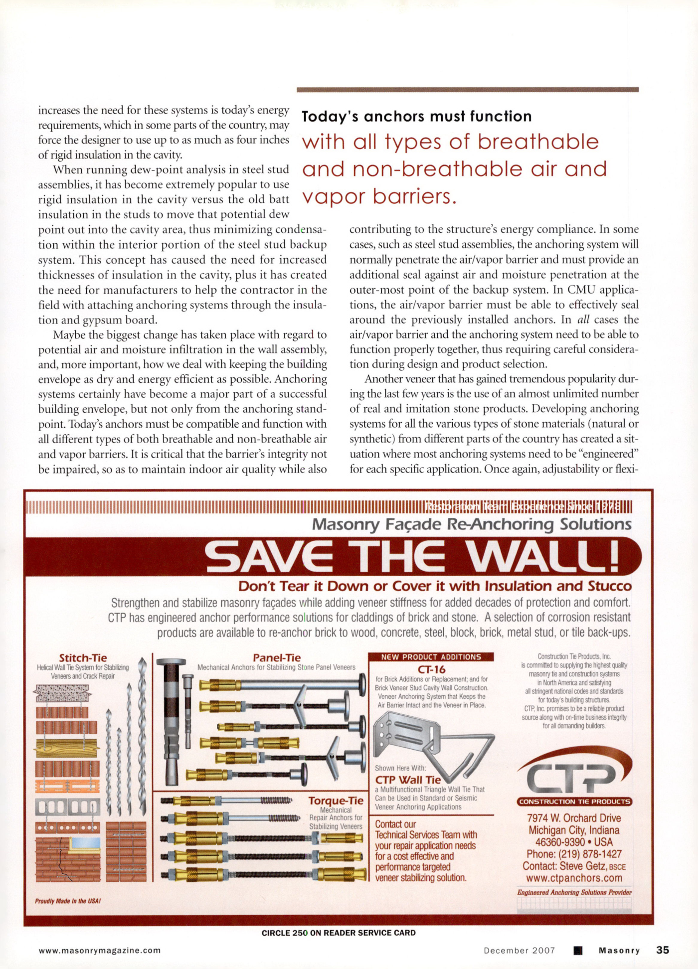 Masonry Magazine December 2007 Page. 37