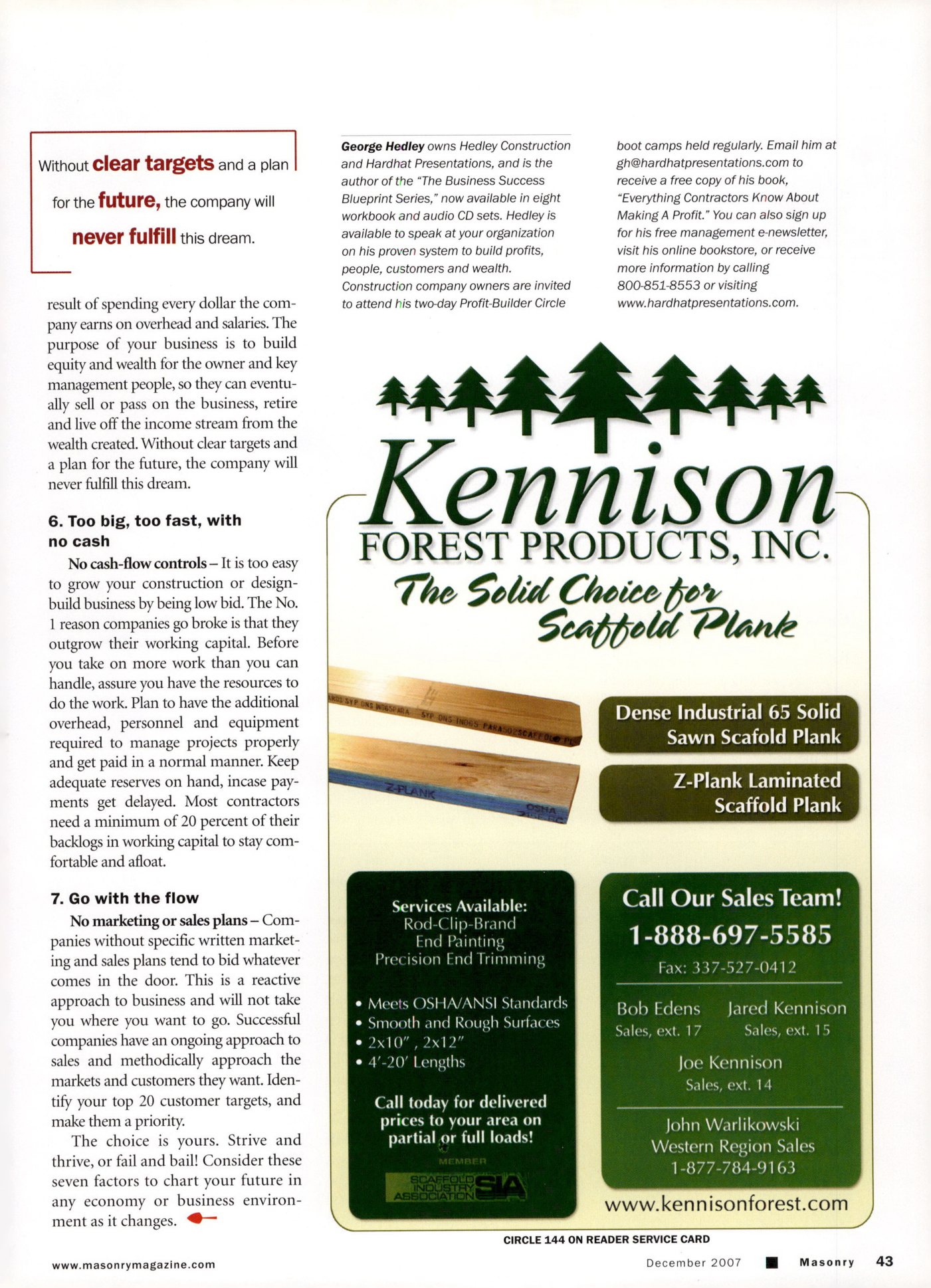 Masonry Magazine December 2007 Page. 45