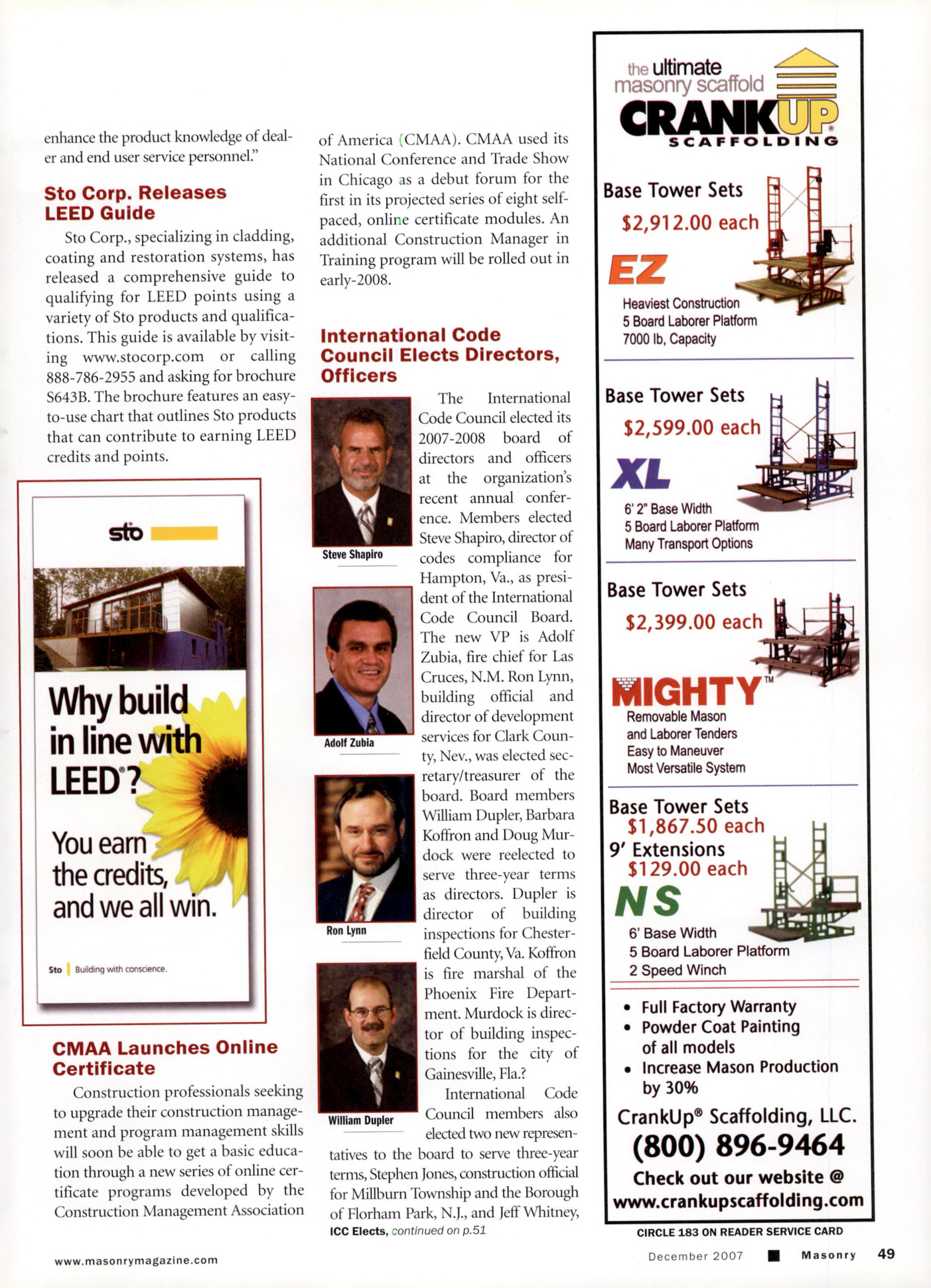 Masonry Magazine December 2007 Page. 51