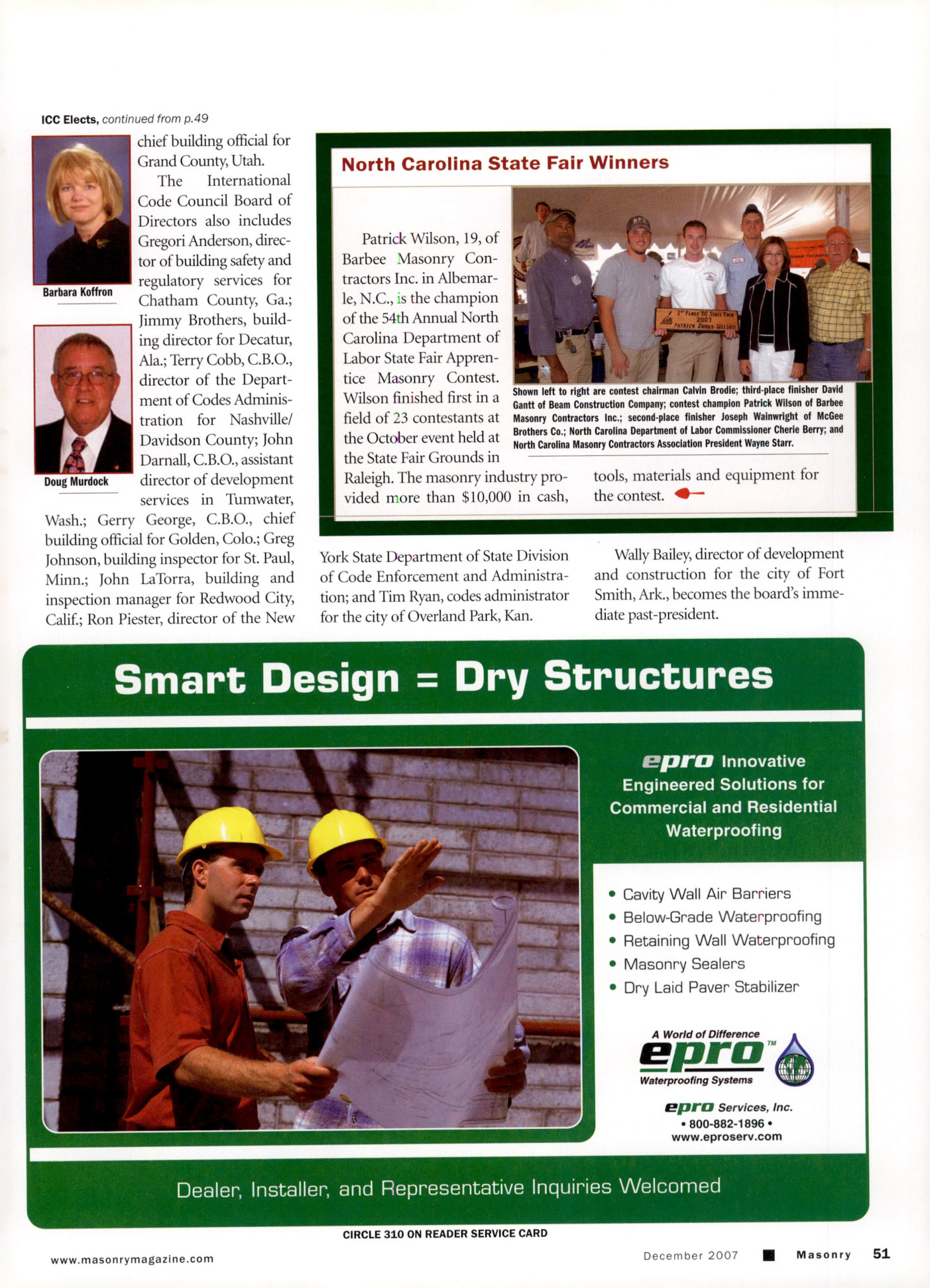 Masonry Magazine December 2007 Page. 53