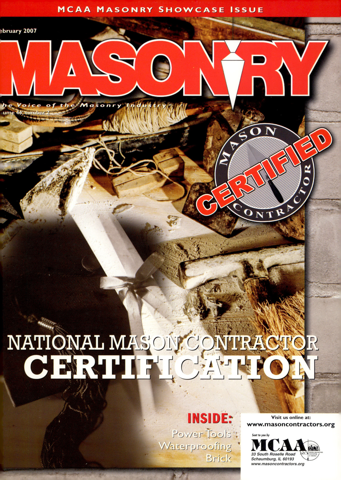 Masonry Magazine February 2007 Page. 1