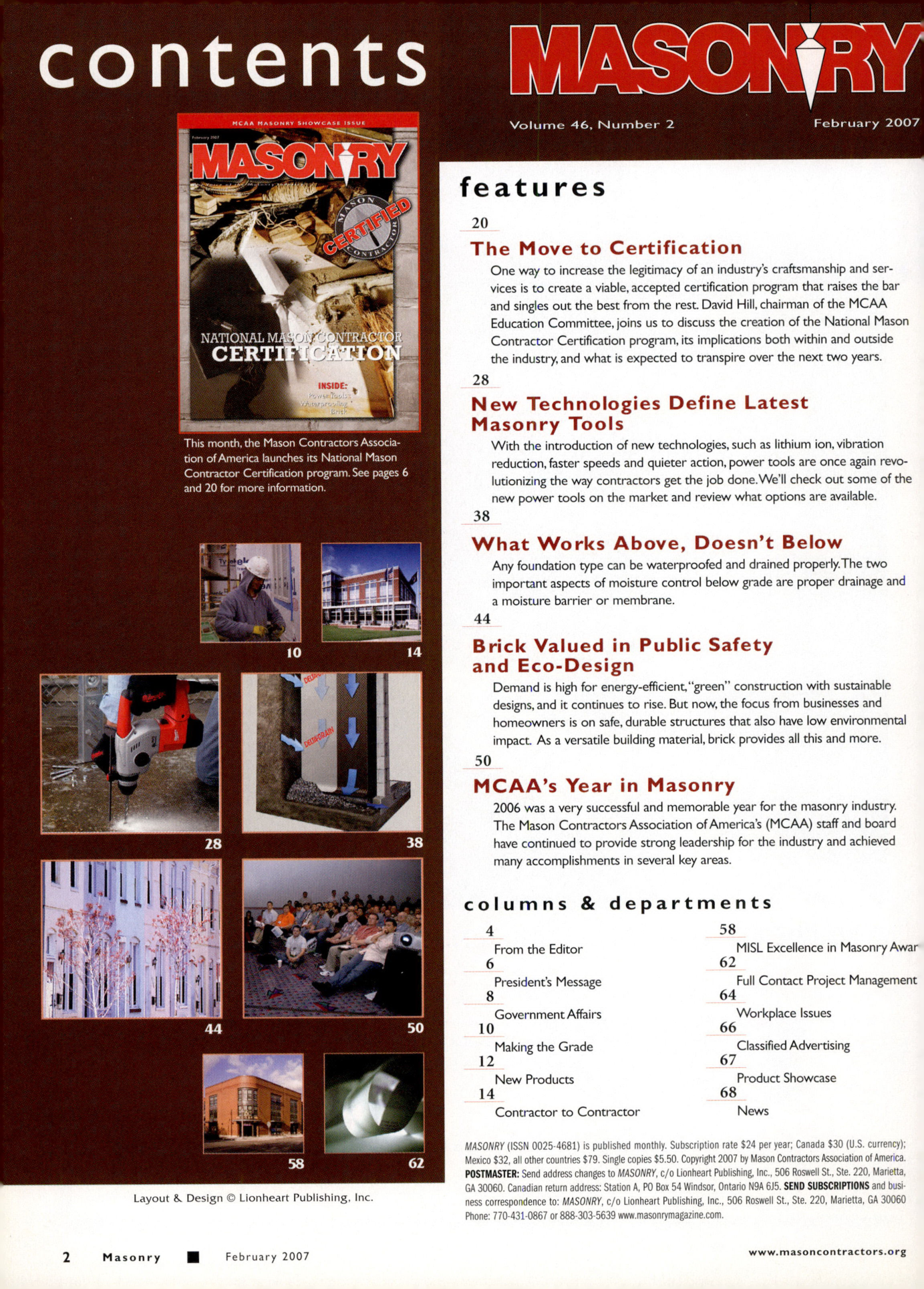 Masonry Magazine February 2007 Page. 4