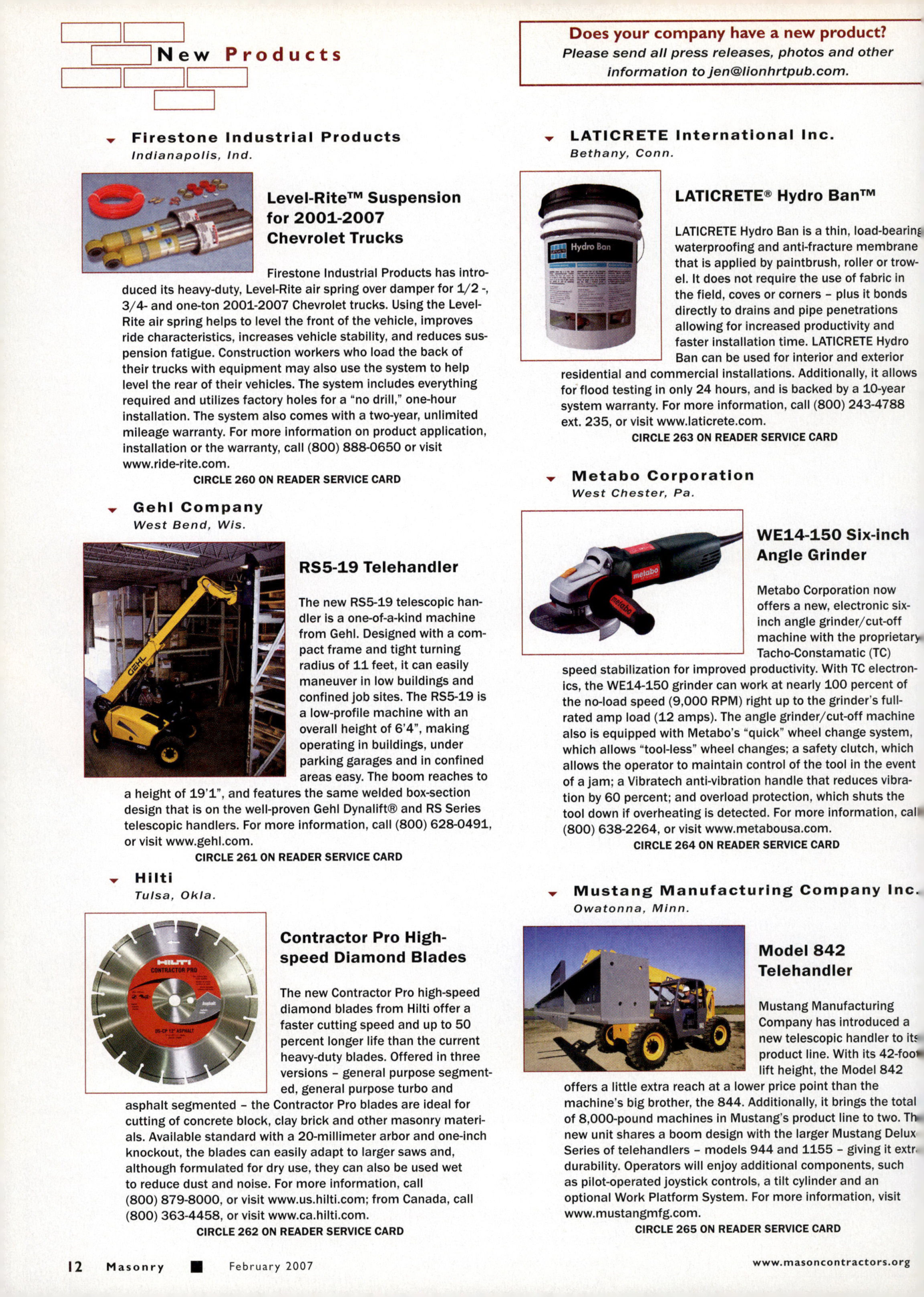Masonry Magazine February 2007 Page. 14
