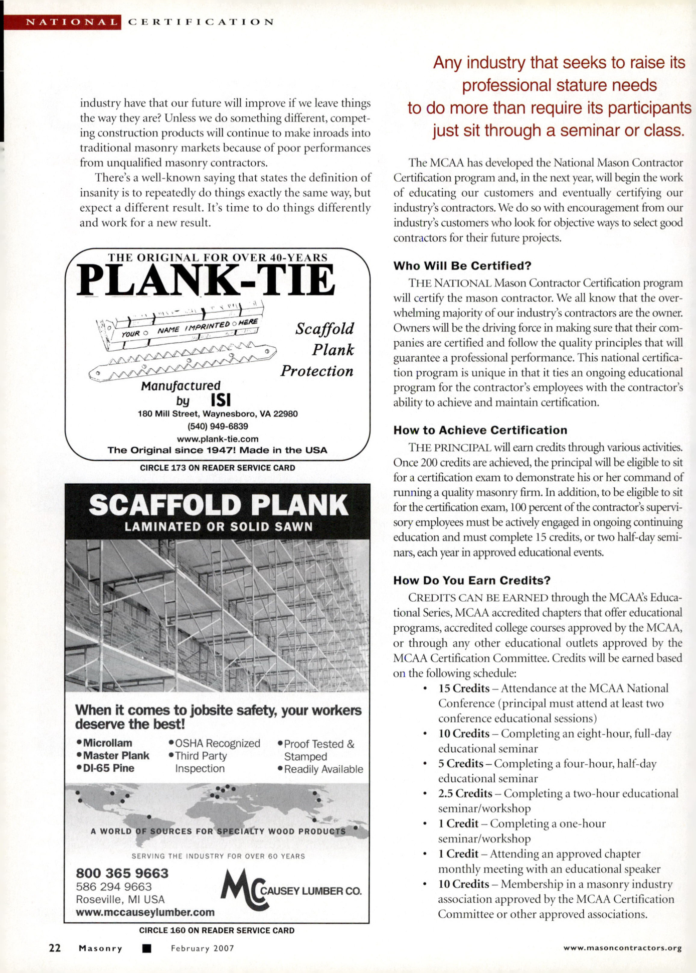 Masonry Magazine February 2007 Page. 28