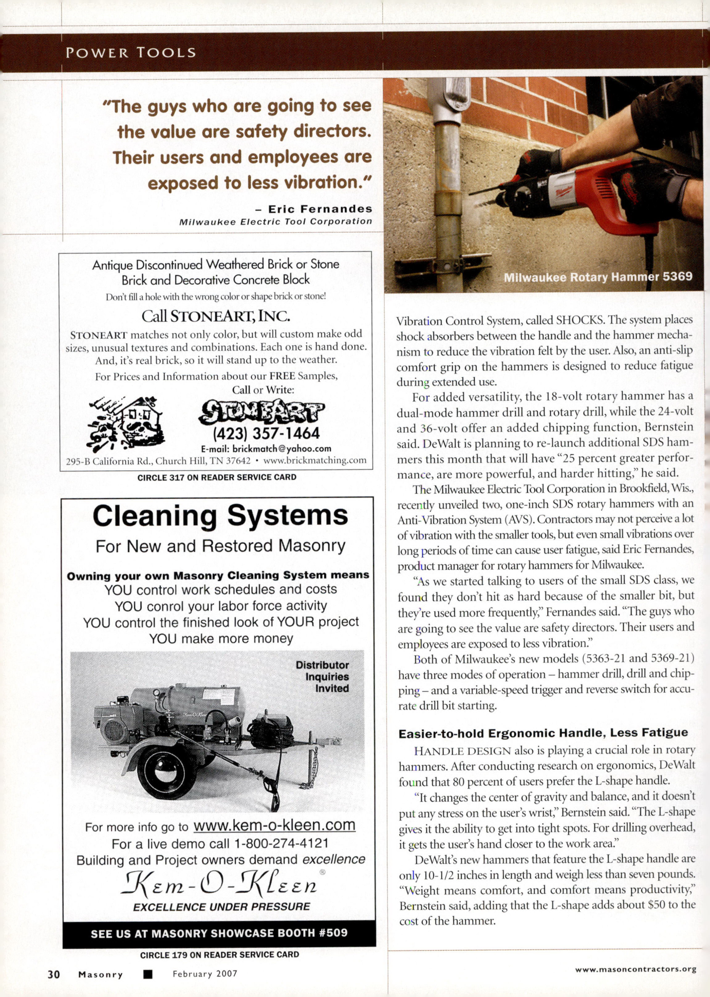 Masonry Magazine February 2007 Page. 36