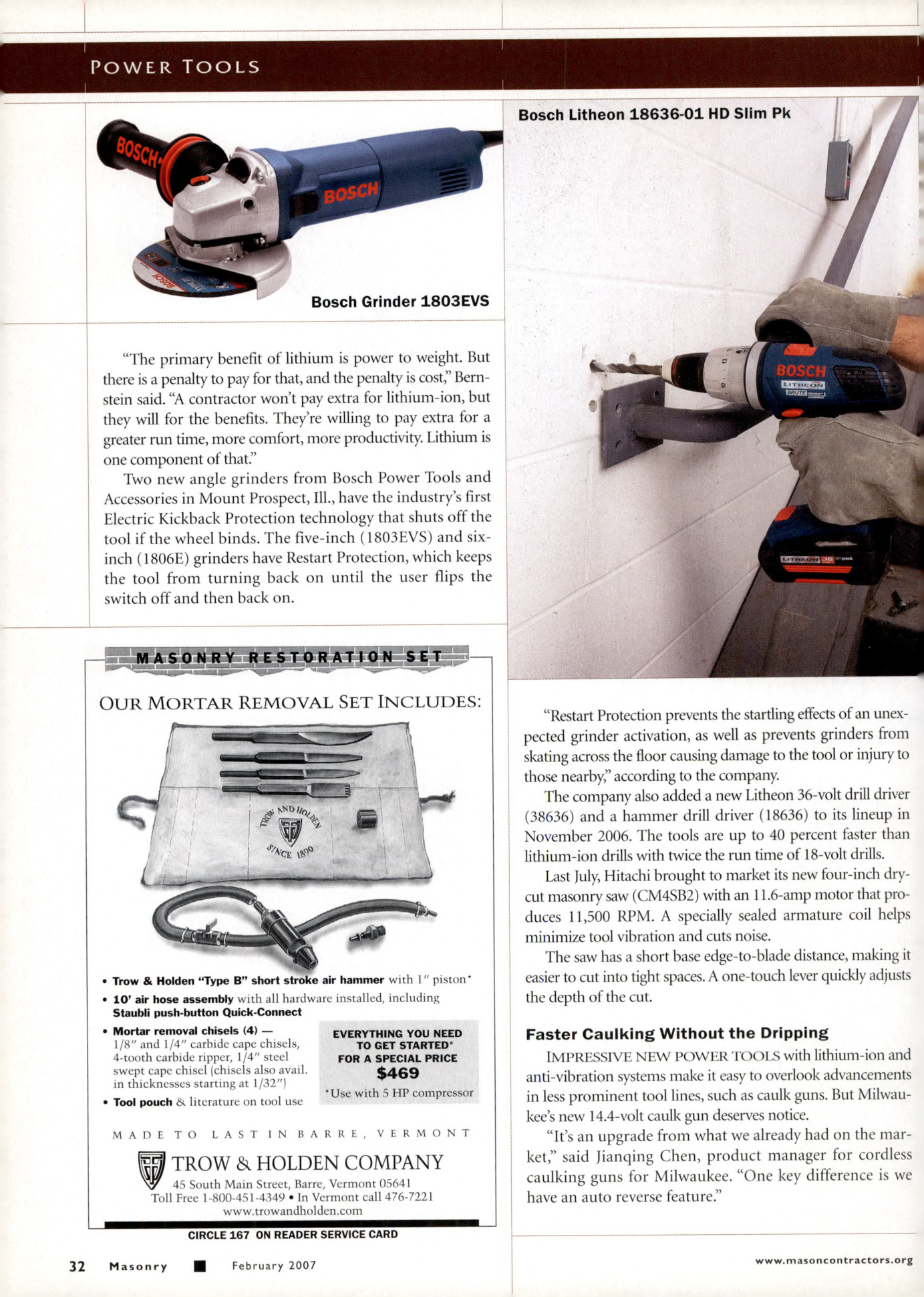 Masonry Magazine February 2007 Page. 38