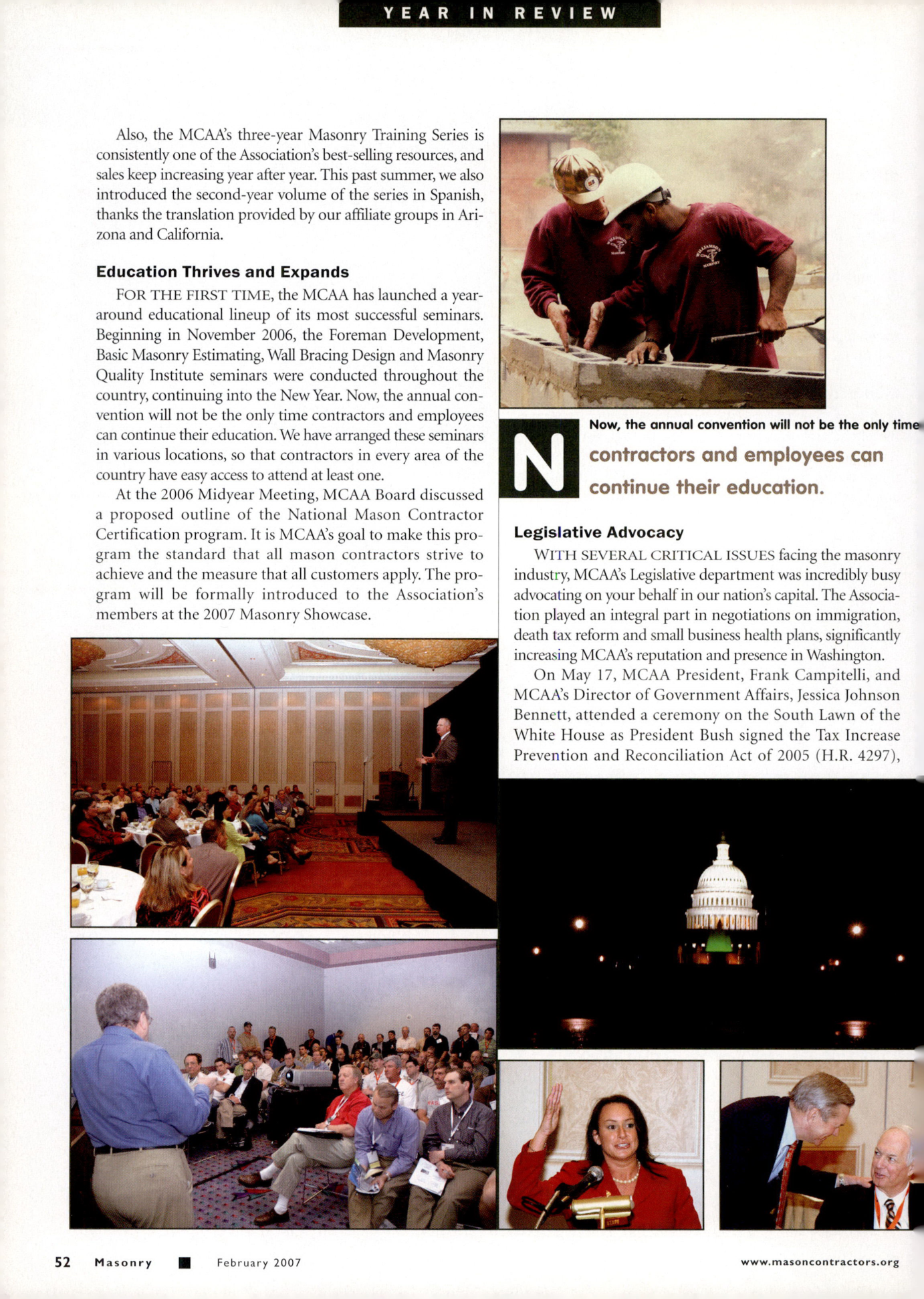 Masonry Magazine February 2007 Page. 58