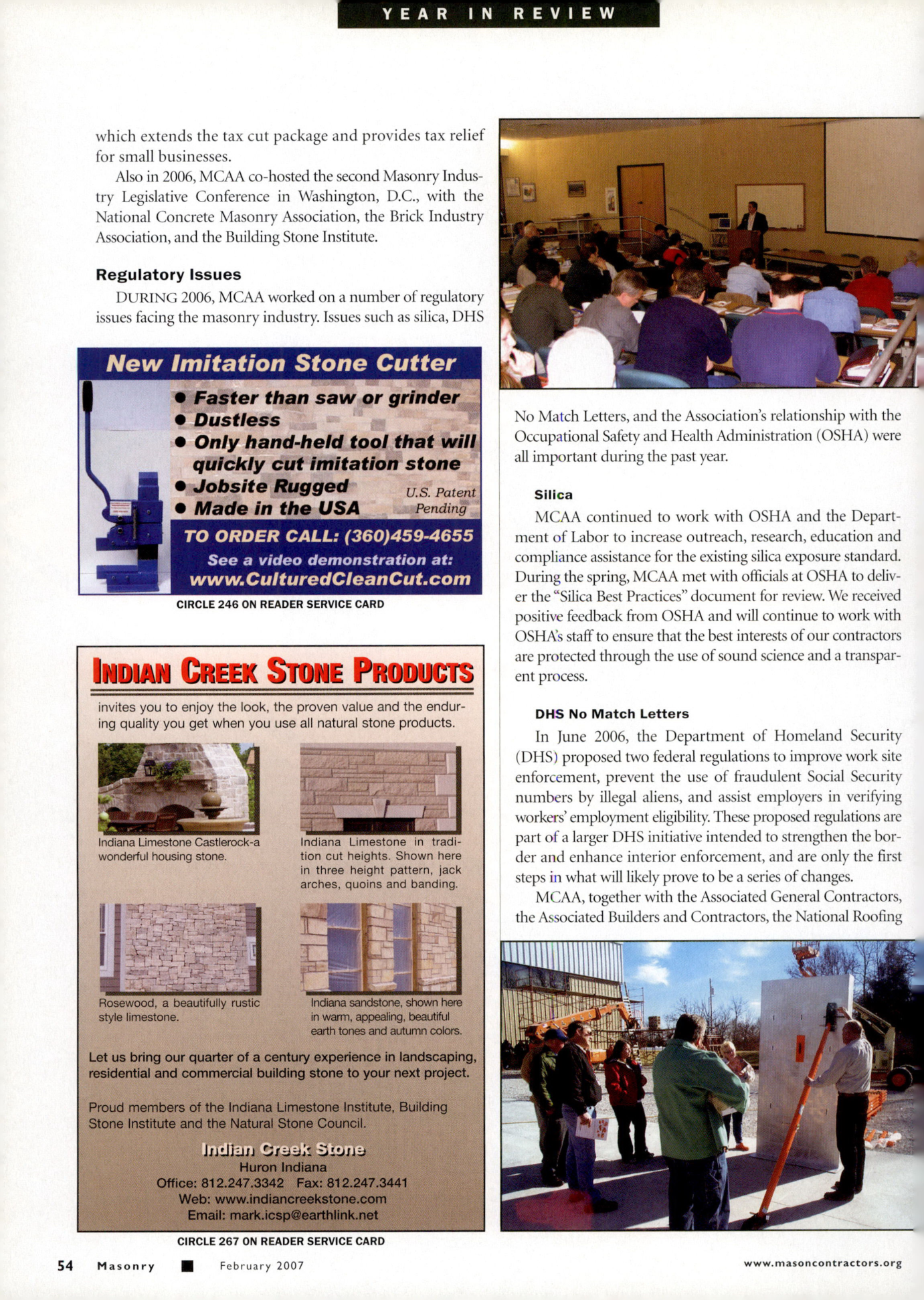 Masonry Magazine February 2007 Page. 60