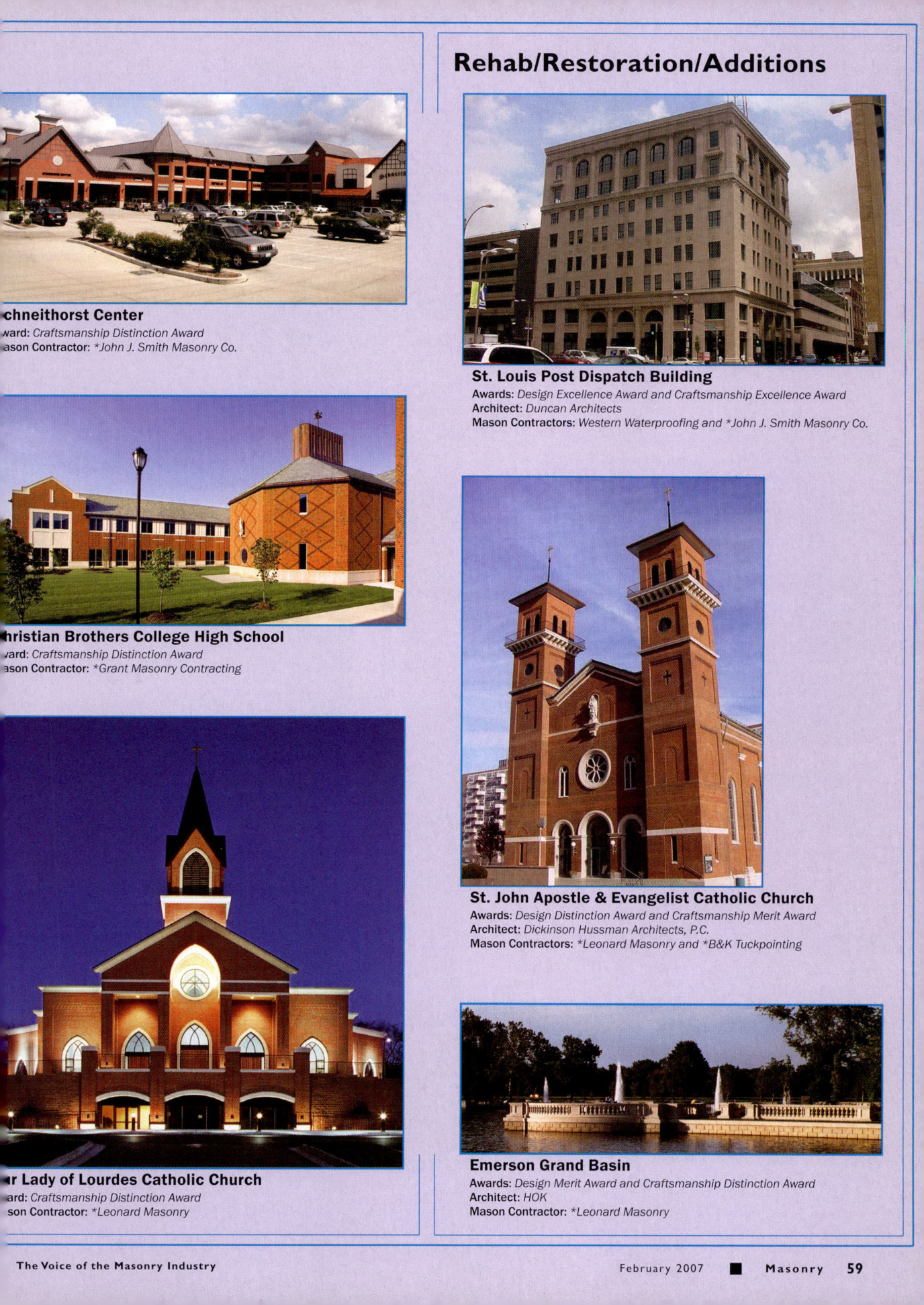 Masonry Magazine February 2007 Page. 65