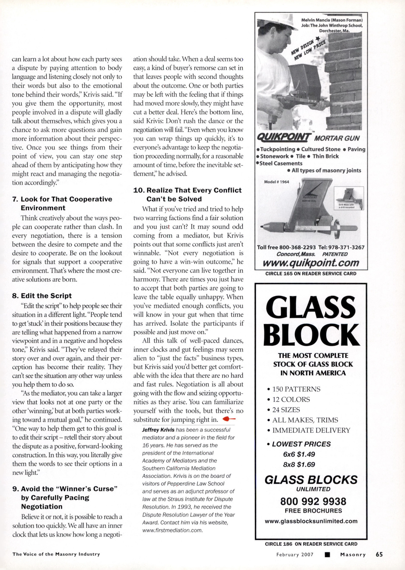 Masonry Magazine February 2007 Page. 71