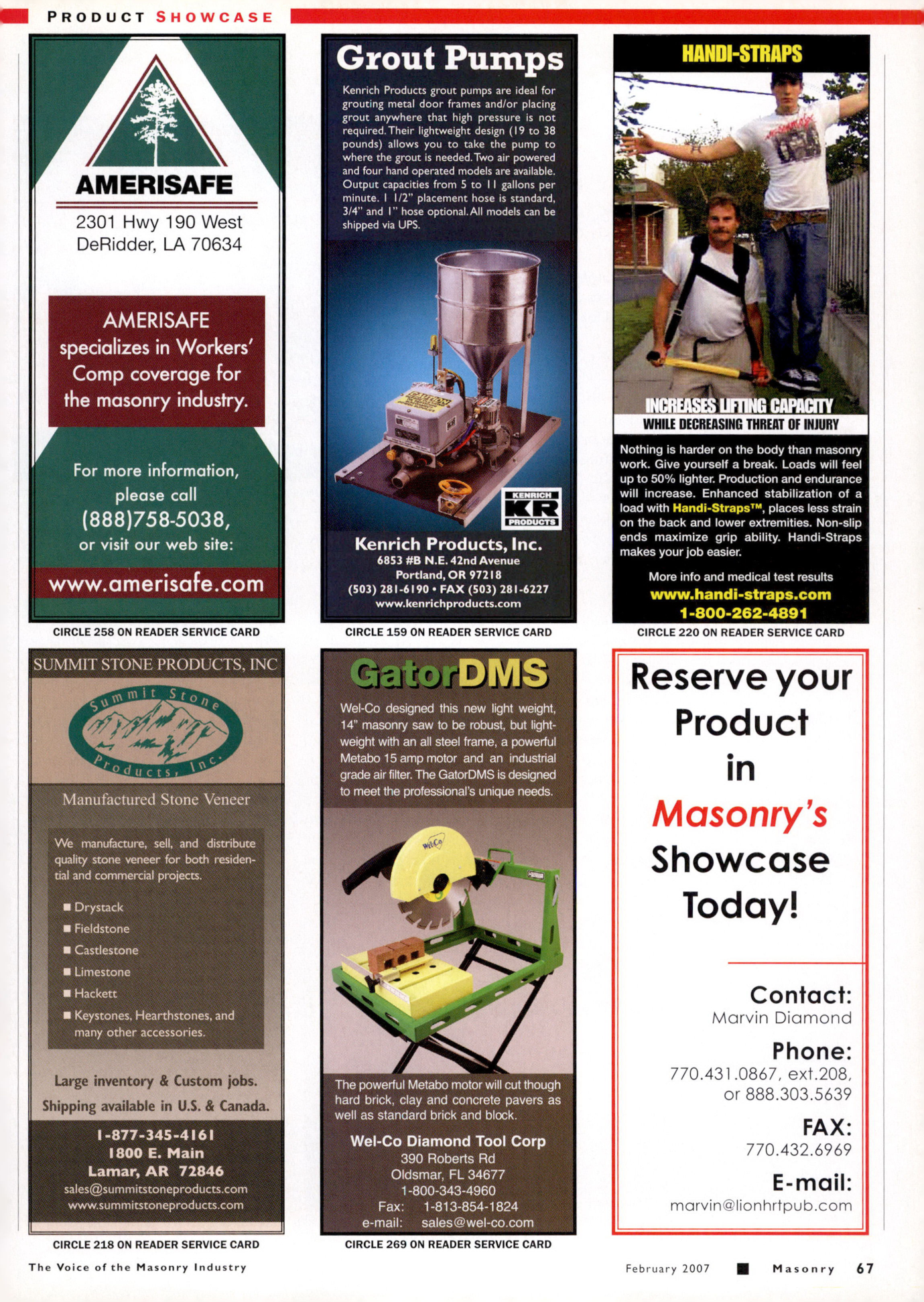 Masonry Magazine February 2007 Page. 73
