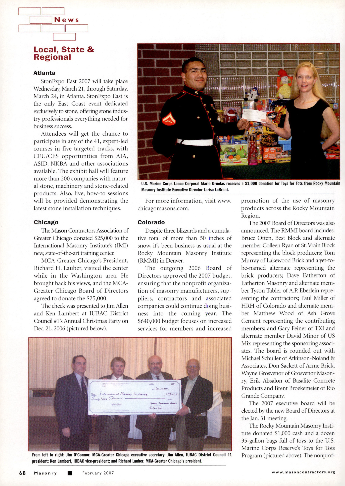 Masonry Magazine February 2007 Page. 74