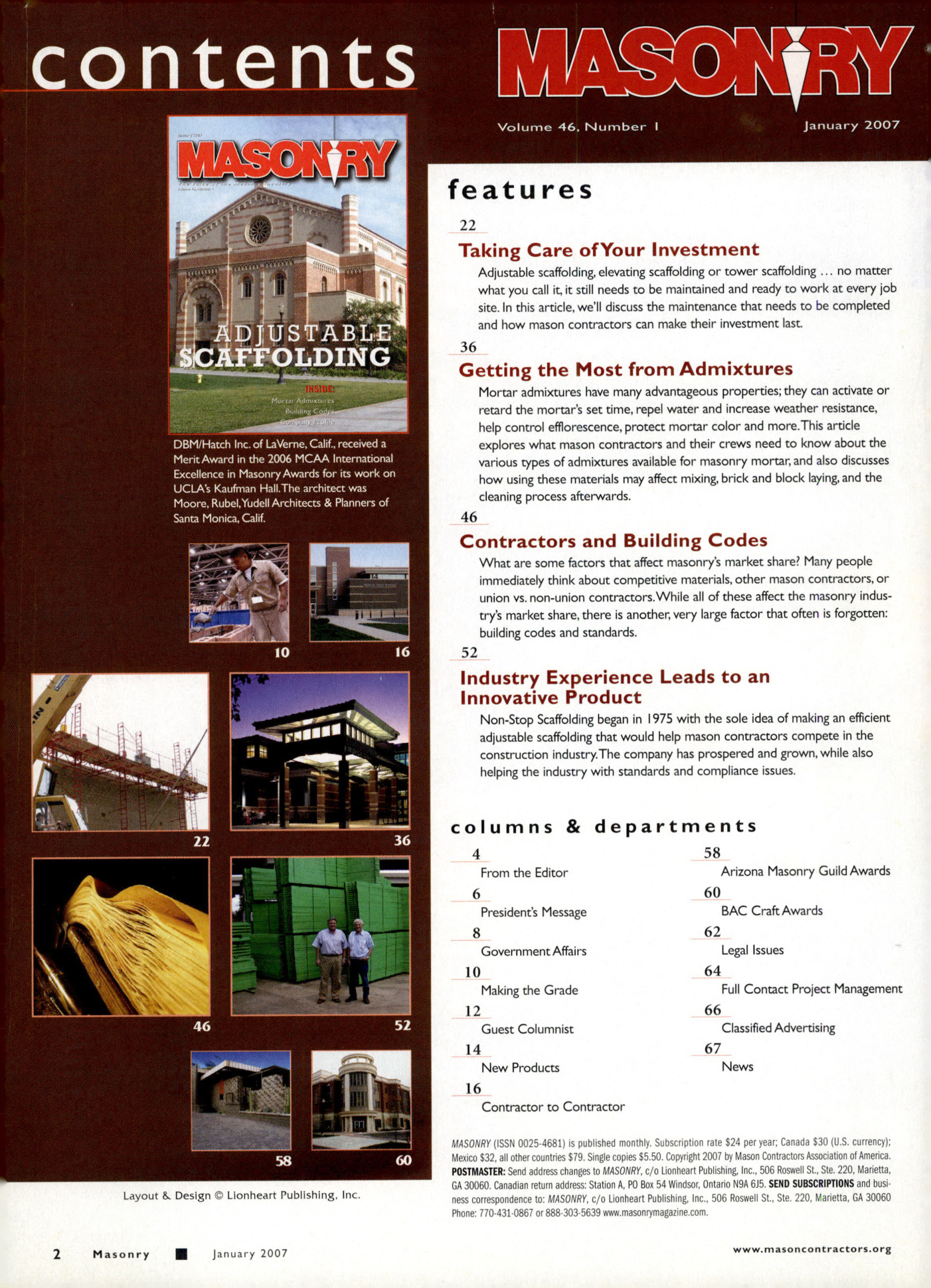 Masonry Magazine January 2007 Page. 4