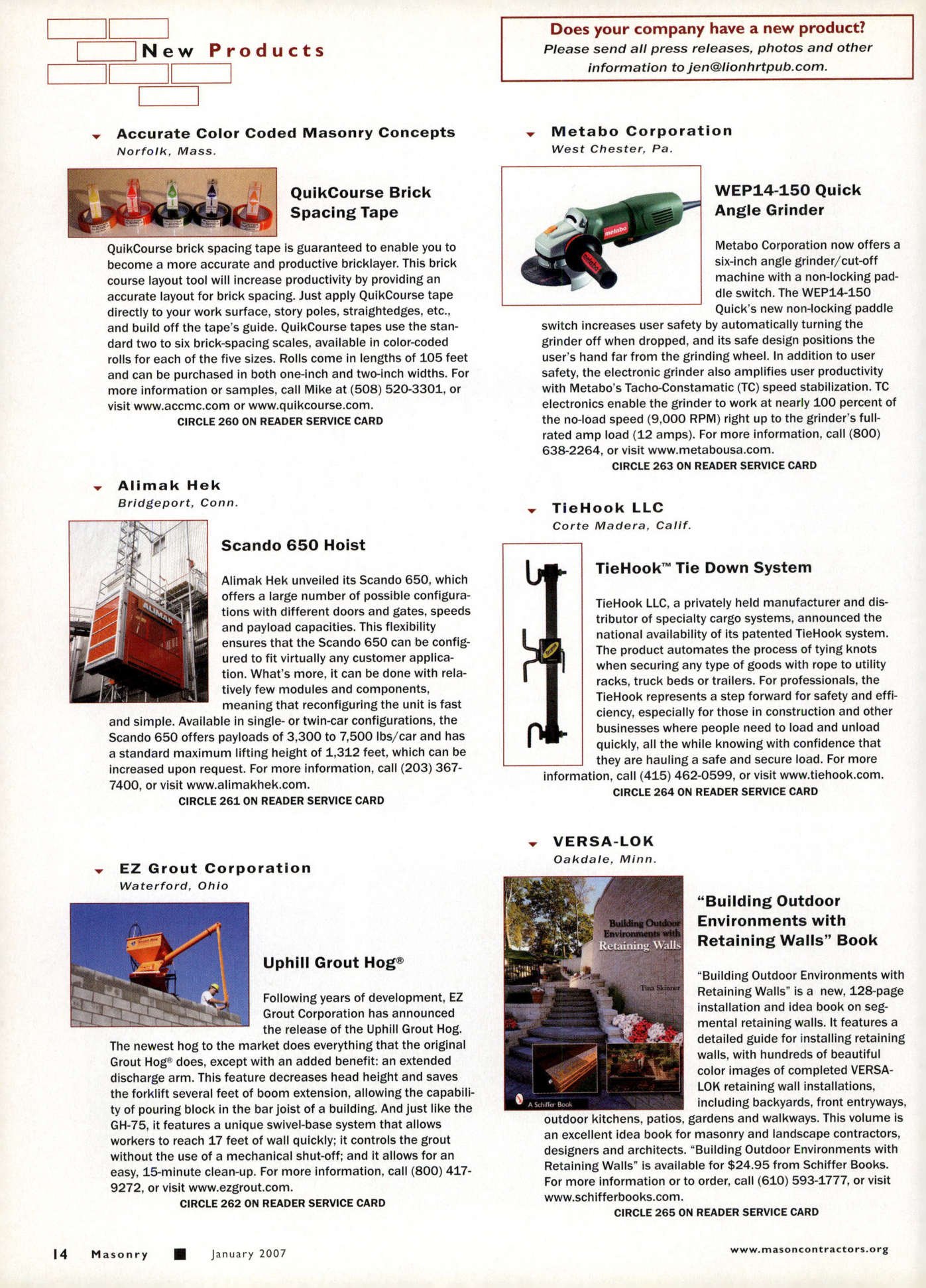 Masonry Magazine January 2007 Page. 16