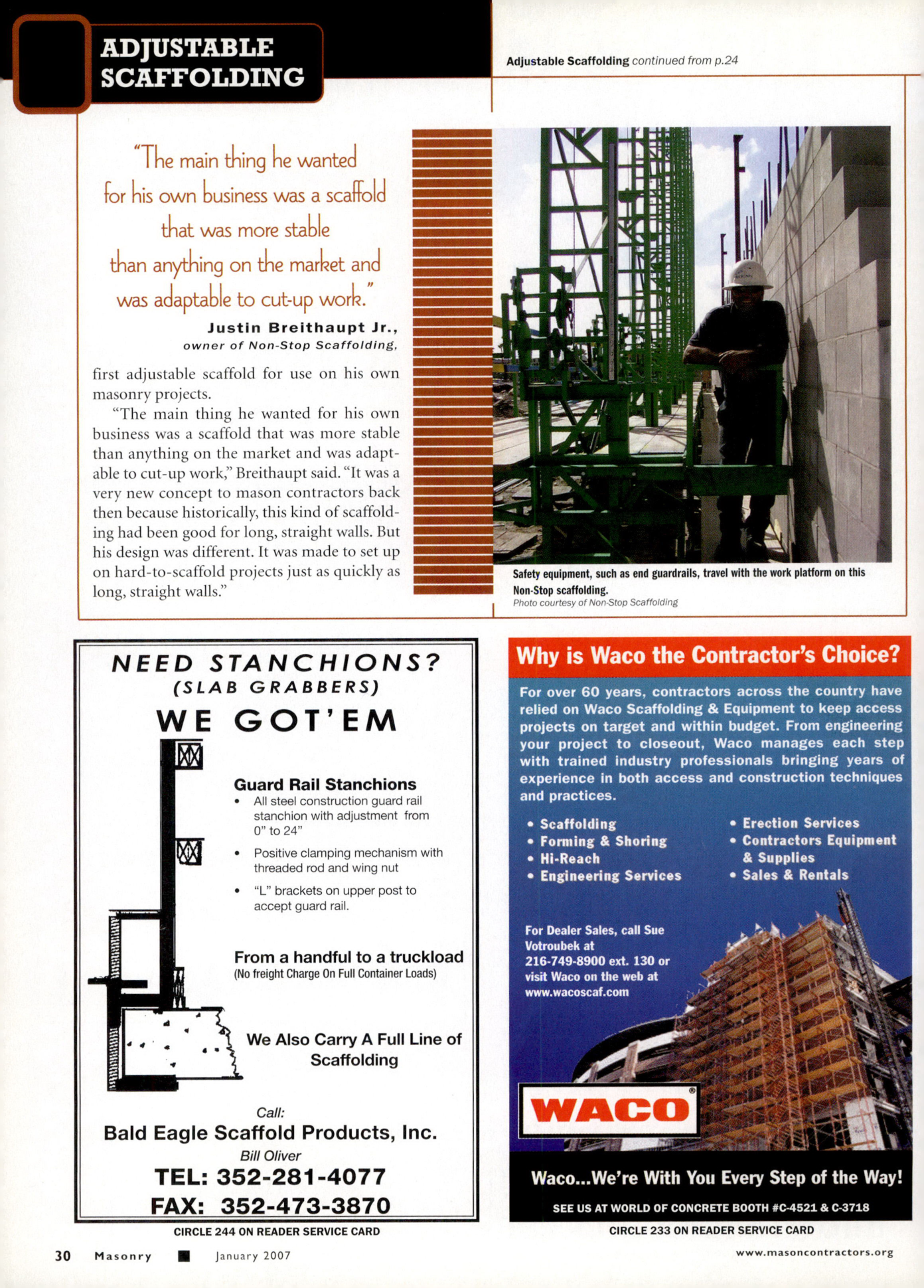 Masonry Magazine January 2007 Page. 36
