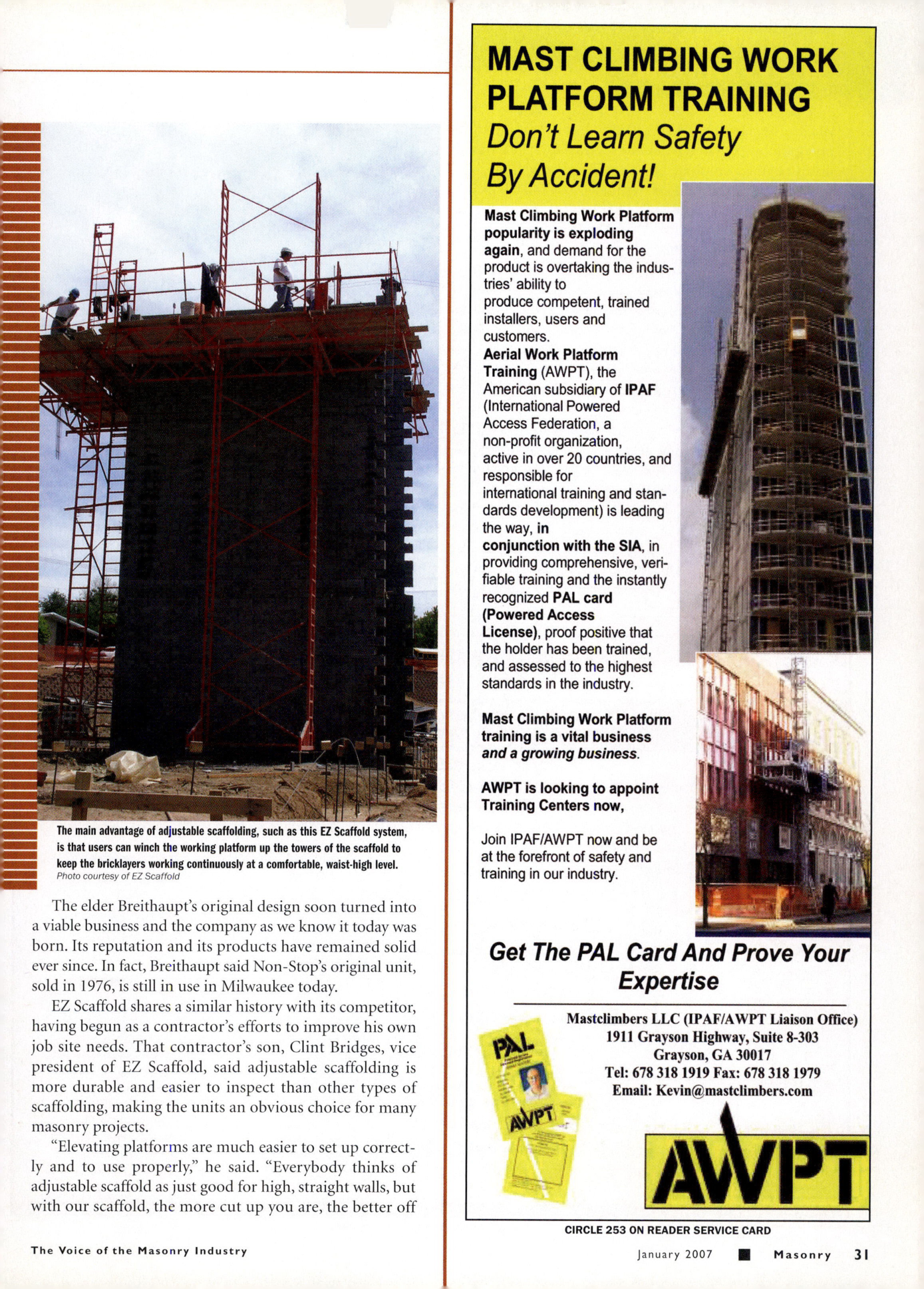 Masonry Magazine January 2007 Page. 37