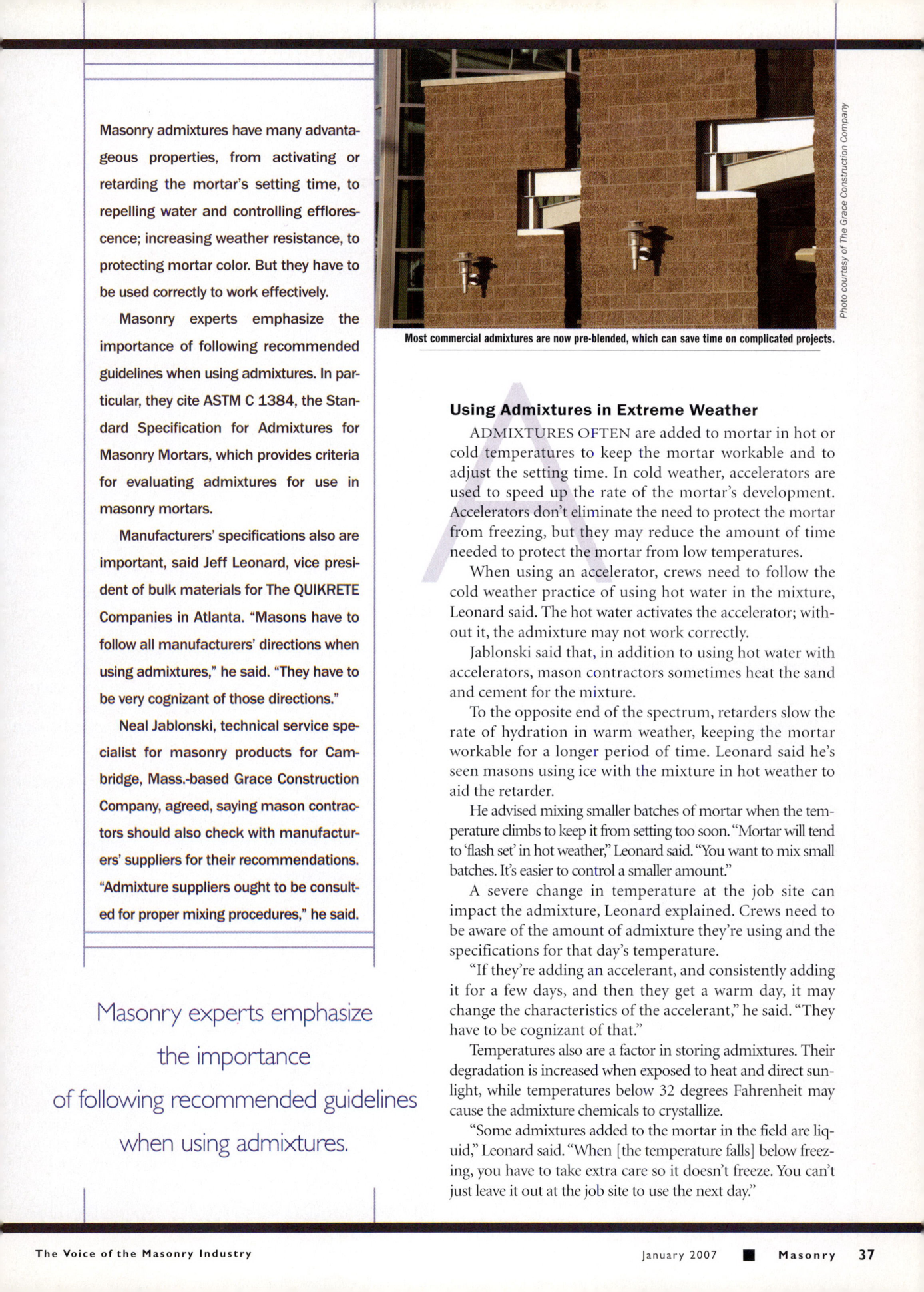 Masonry Magazine January 2007 Page. 43