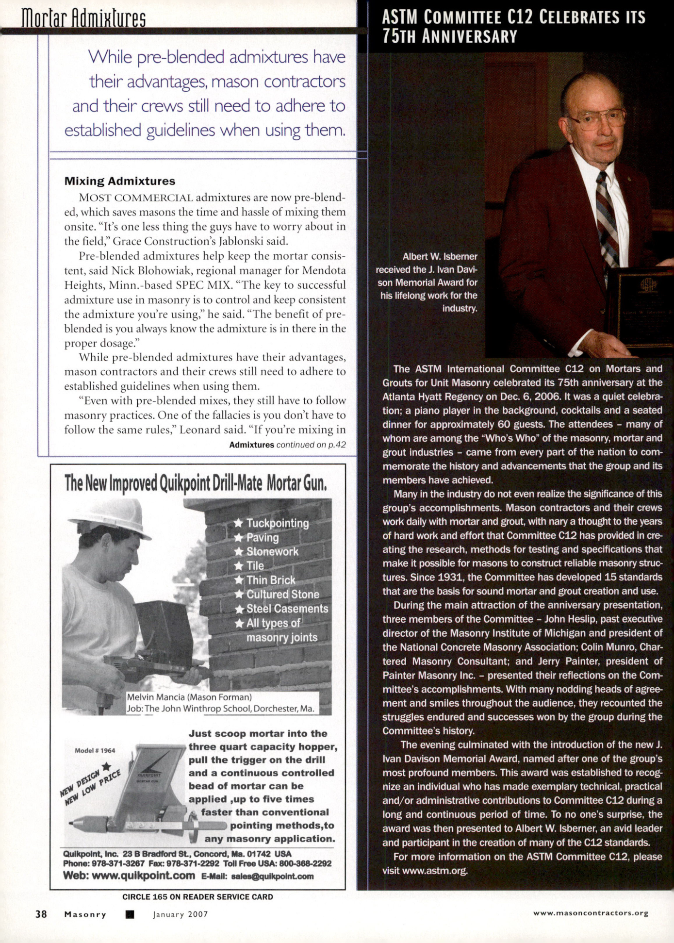Masonry Magazine January 2007 Page. 44