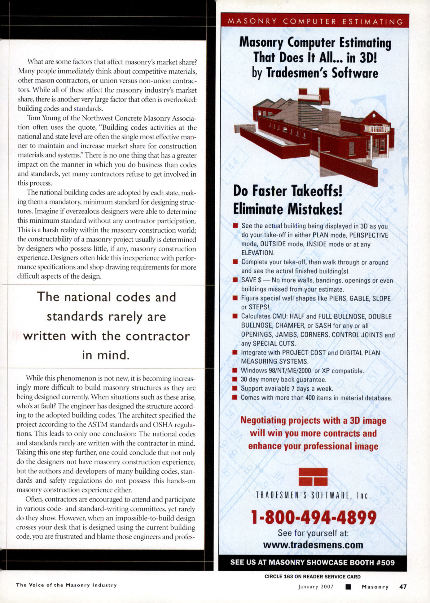 Masonry Magazine January 2007 Page. 53