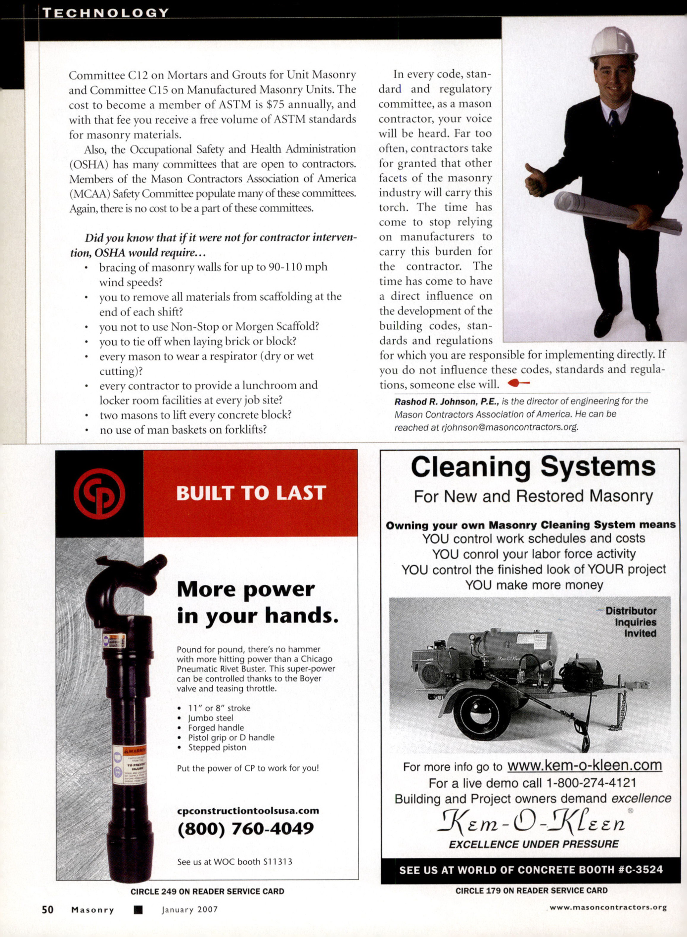 Masonry Magazine January 2007 Page. 56